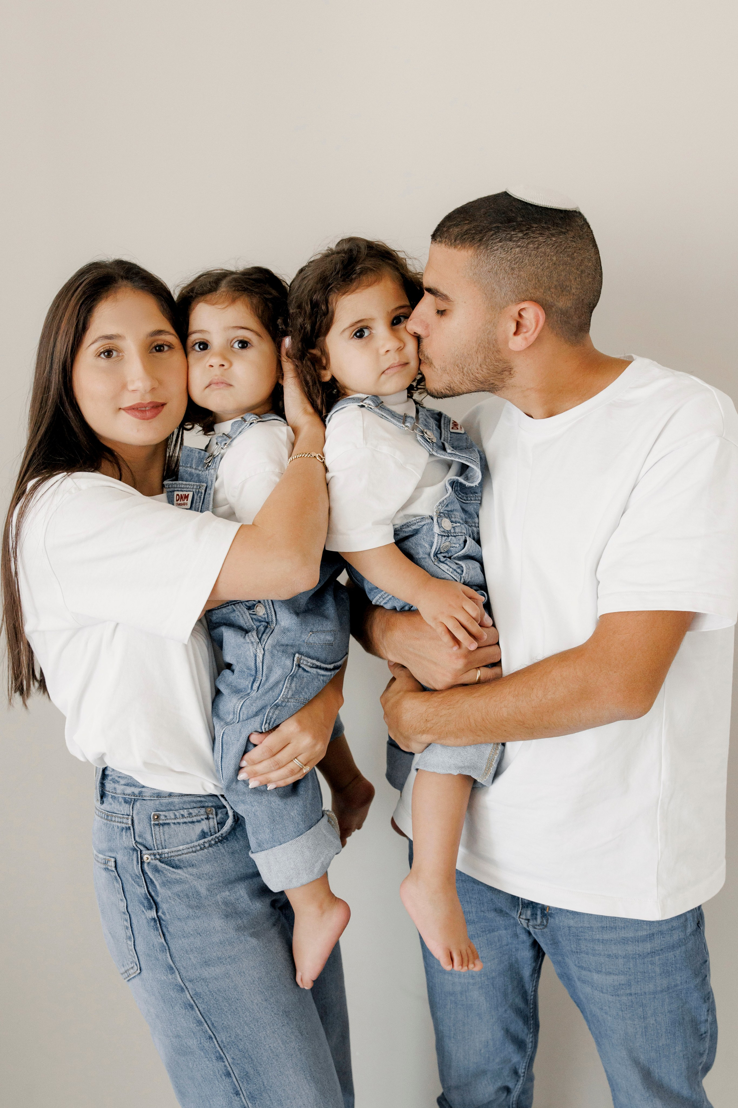 Family photoshoot inside the studio in Hadera. Wedding and family photographer