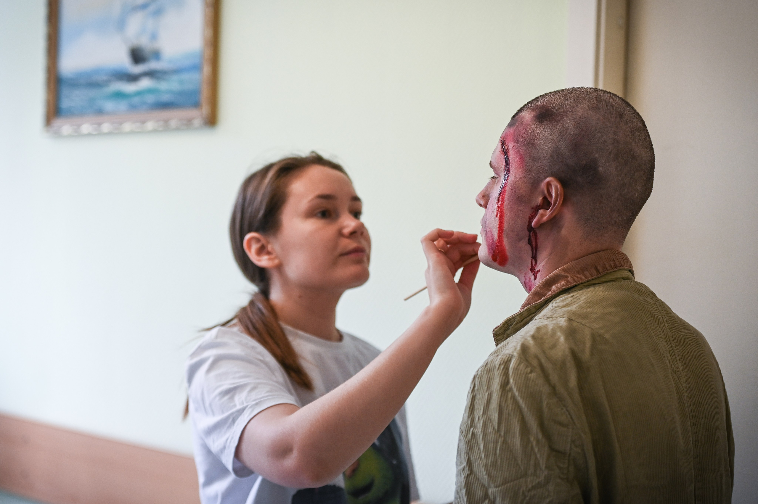 Сигнал «Sos» учения при атаке БПЛА. Фотограф в Москве Тамрико Федосеева