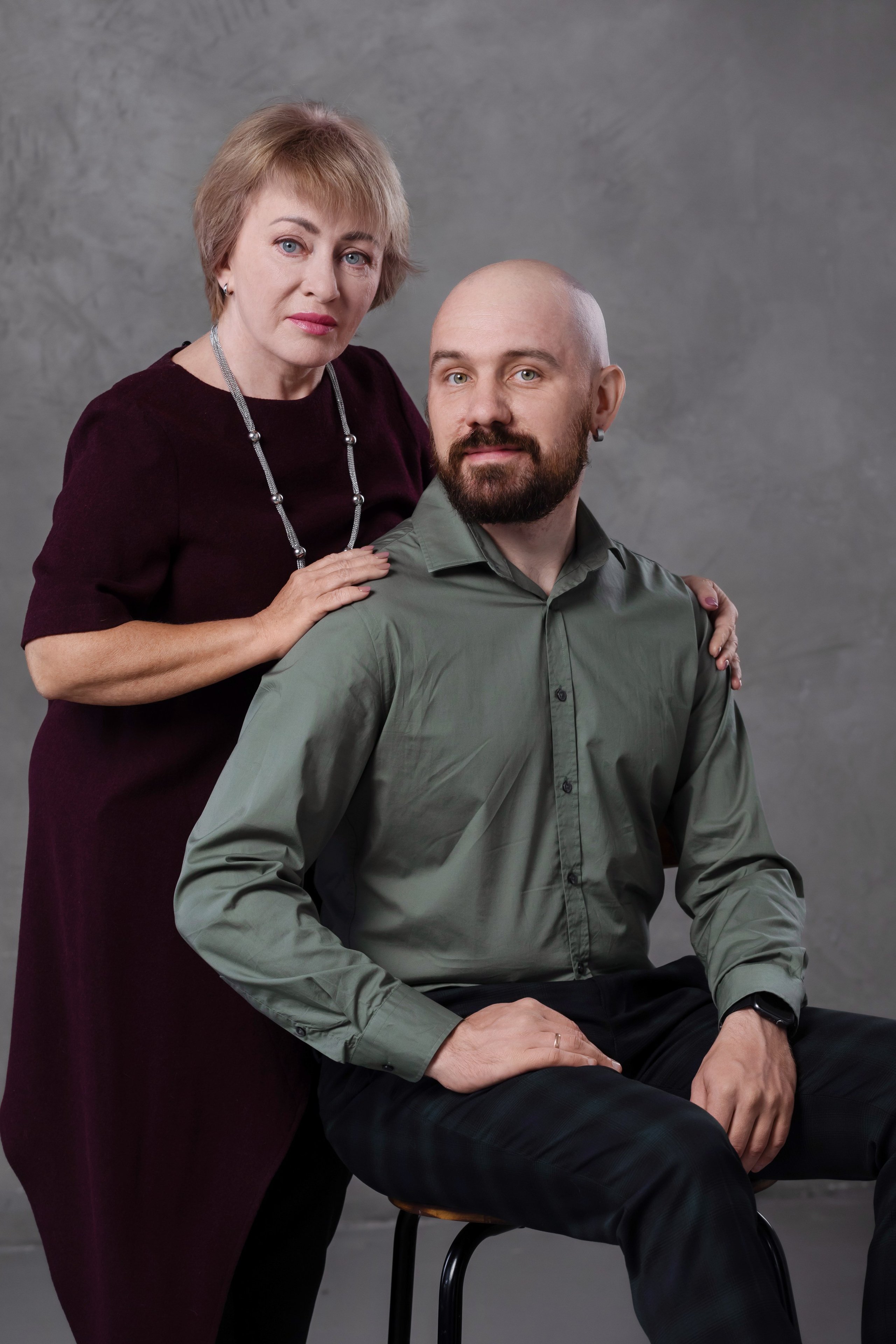 Фотосъёмка с родителями в фотостудии. Брук Артём