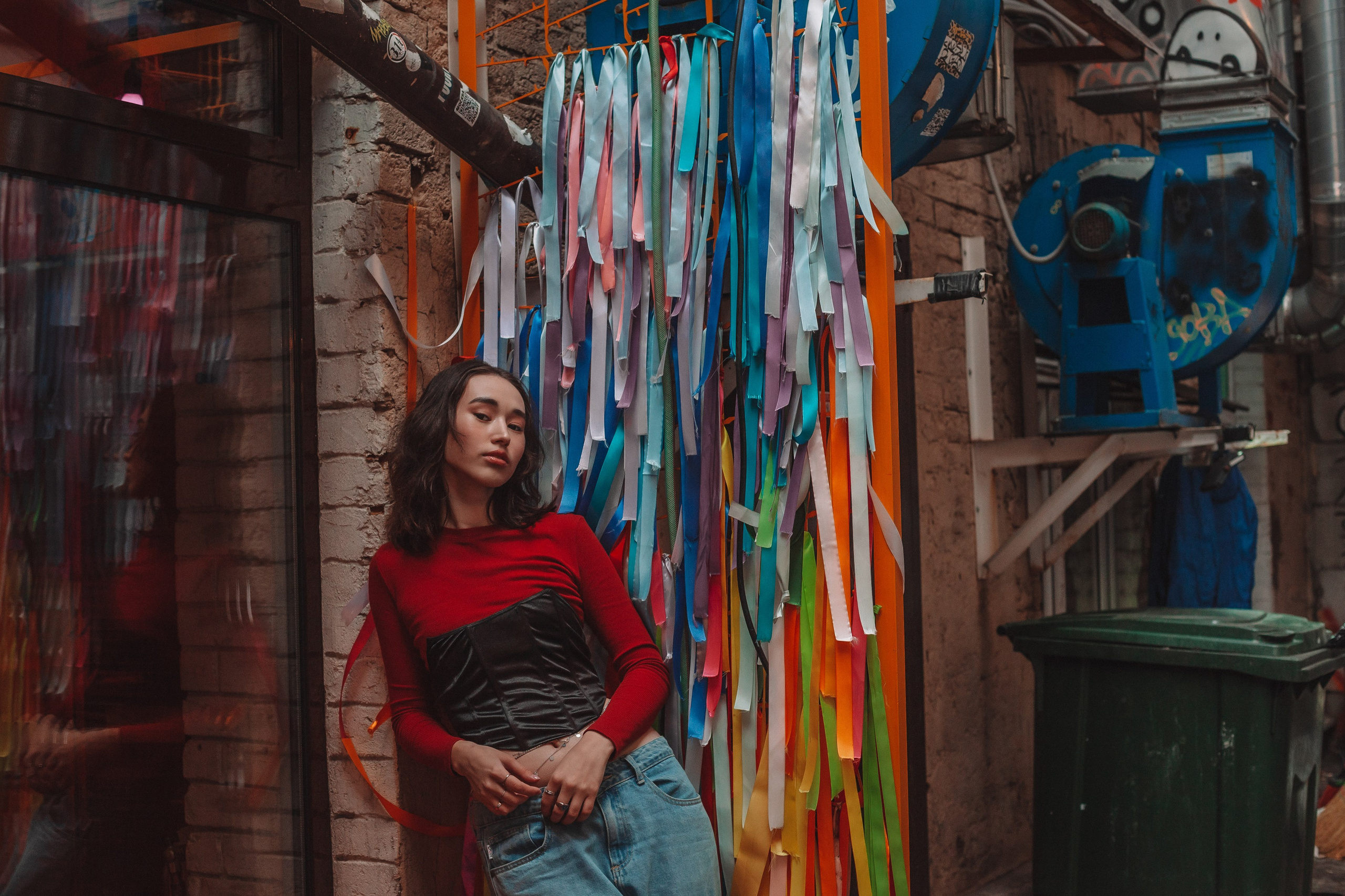 Японский квартал. Творческая съёмка. Стилист Мария. Модель Аля. Портретный и репортажный фотограф в Москве, Ольга Ларема