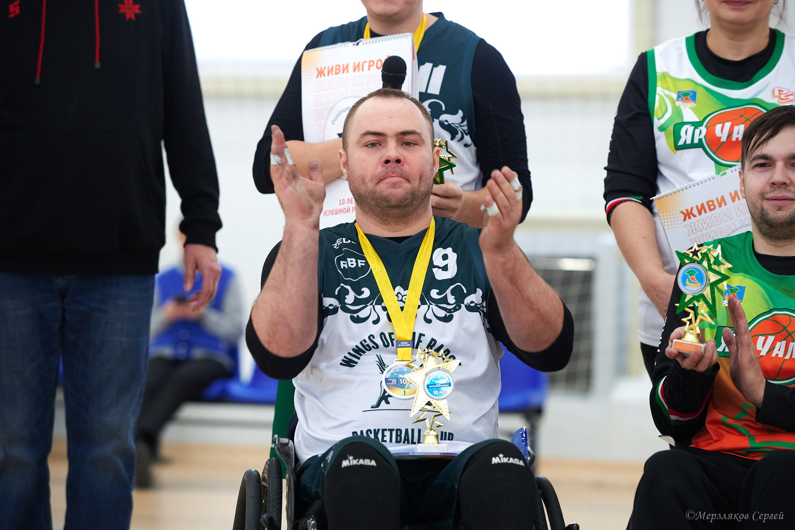 X традиционный Рождественский турнир по баскетболу на колясках. Ижевск. Спортивный репортажный фотограф в Ижевске Сергей Мерзляков