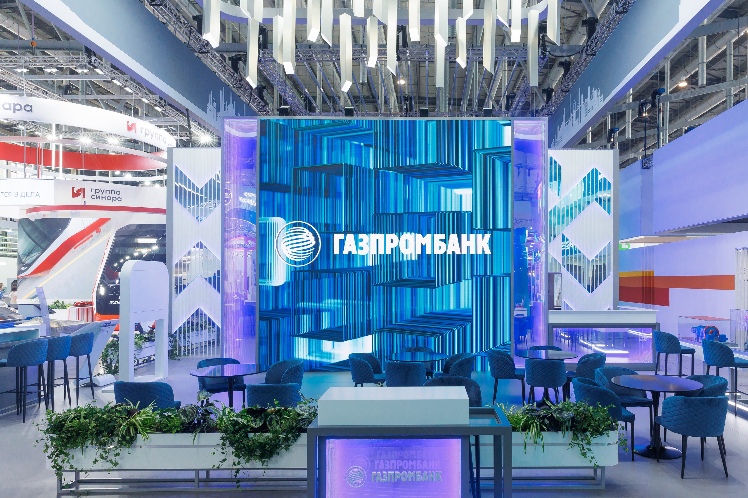 Интерьерная съемка стендов на выставке «Иннопром»