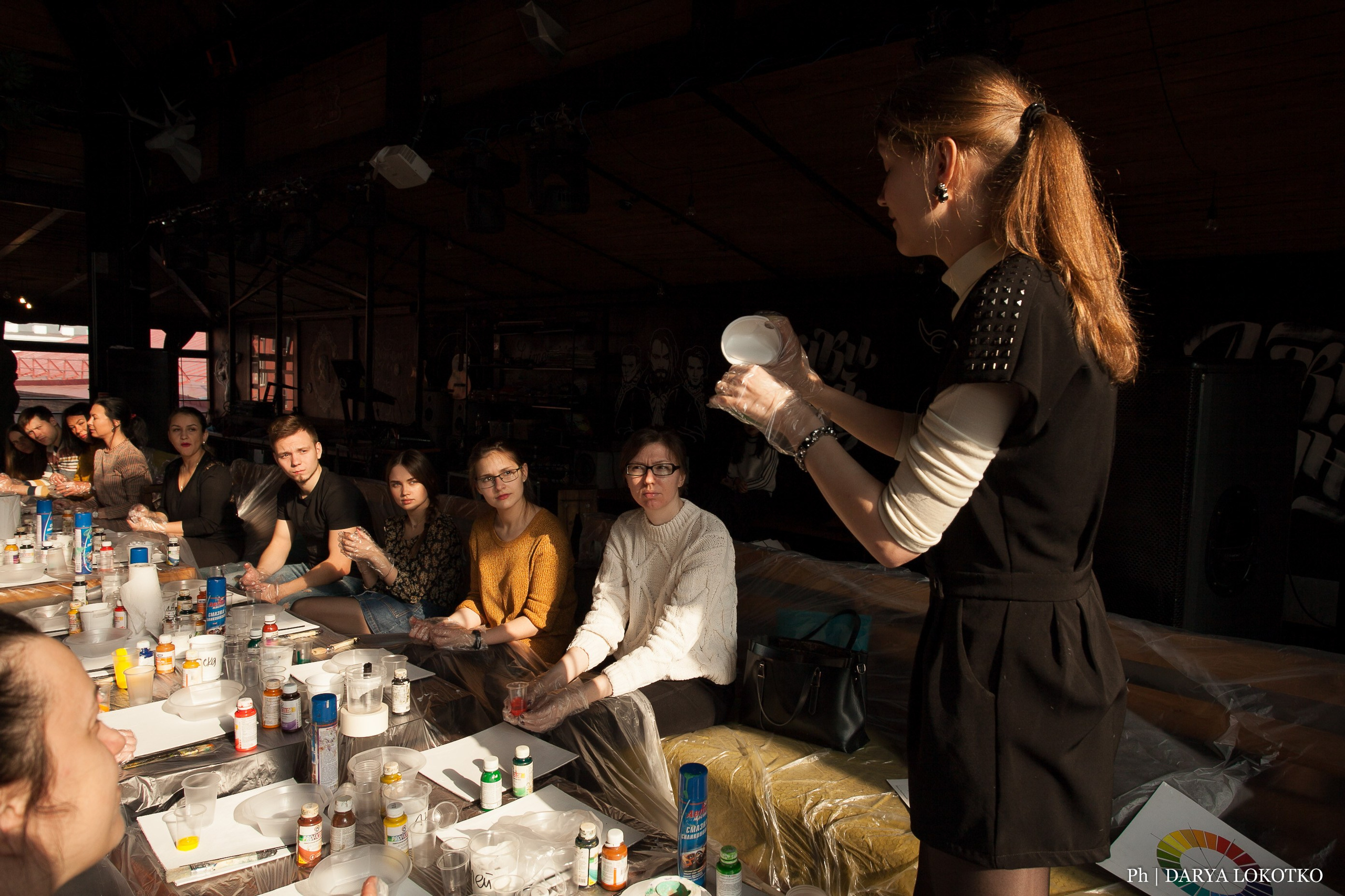 Мастер класс Fluid Art. Фотограф Дарья Локотко в Красноярске