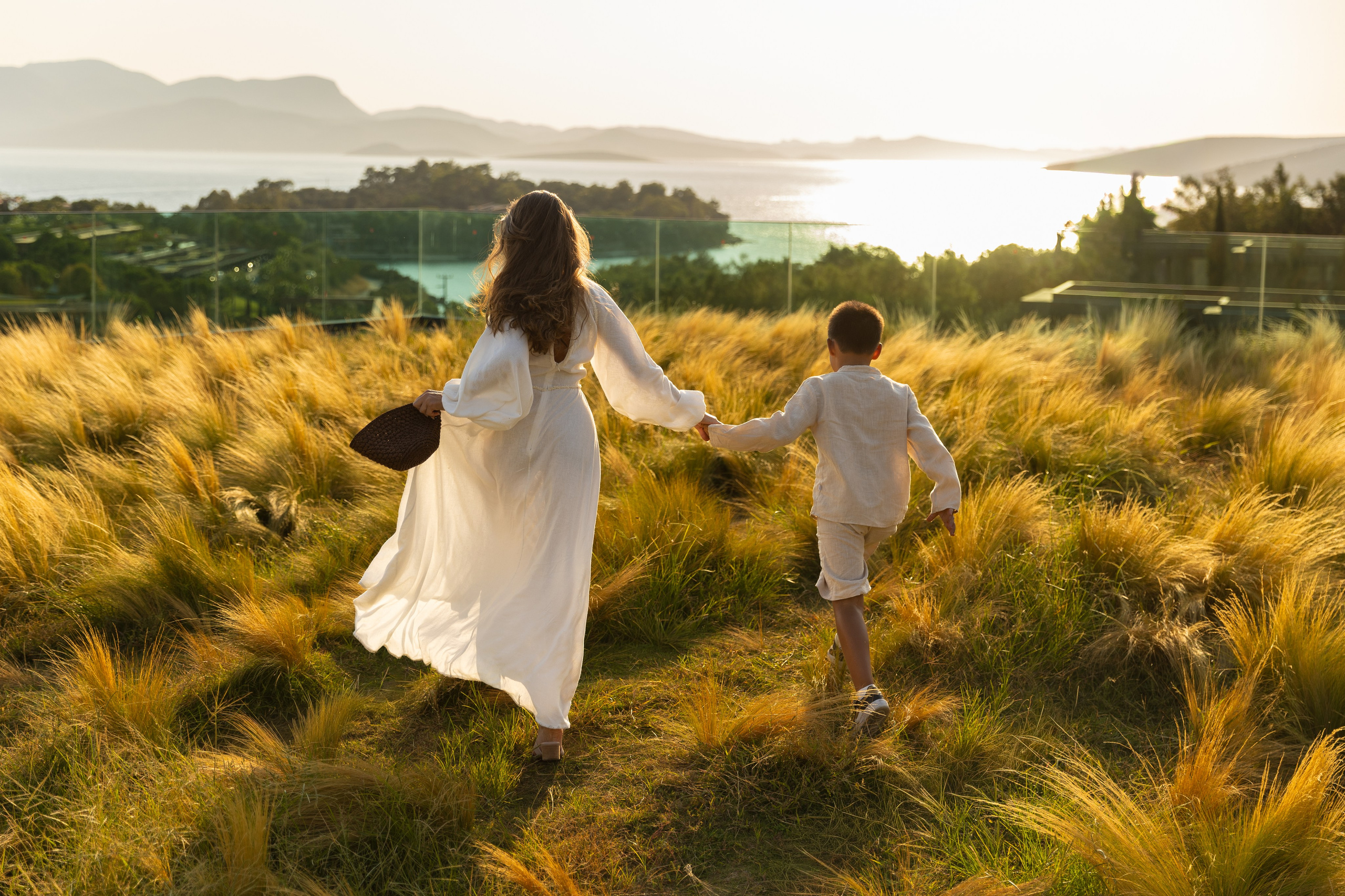 Family on Grass. Anastasia Lanina — Fashion & Portrait Photographer in Bodrum