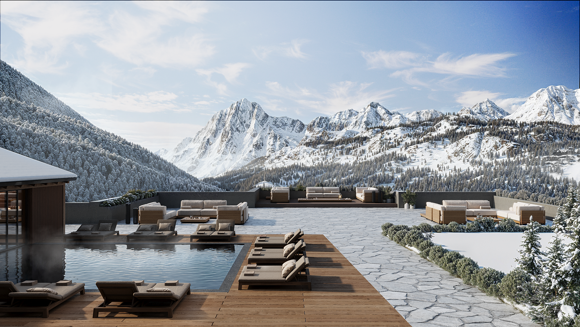 Chaberton Residence. 3D Визуализация интерьеров и архитектуры — Никита Афиногенов