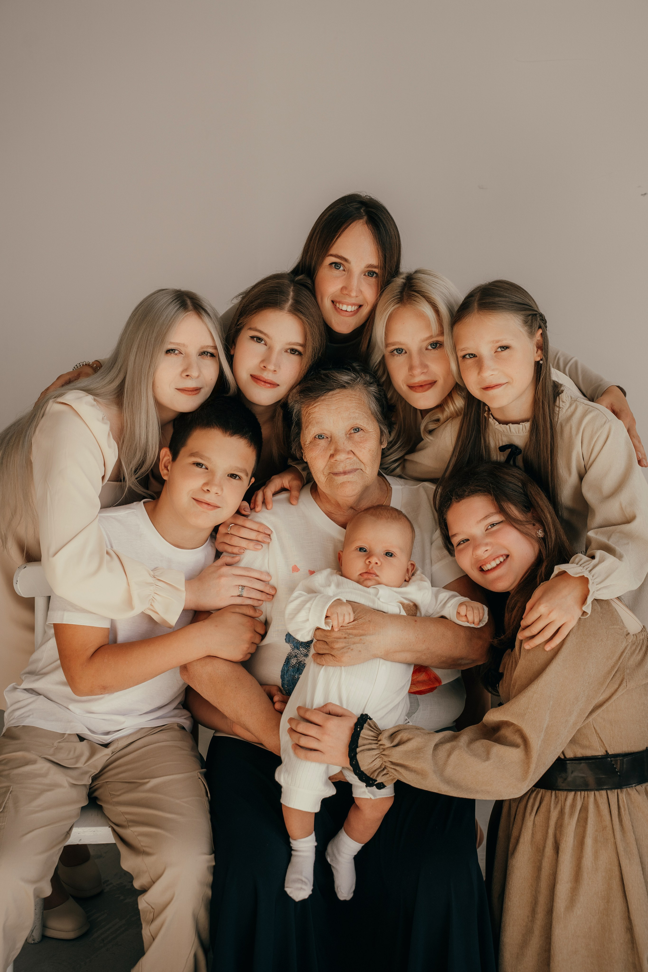 Большая семья. Семейный фотограф • Домашние съемки в Нижнем Новгороде