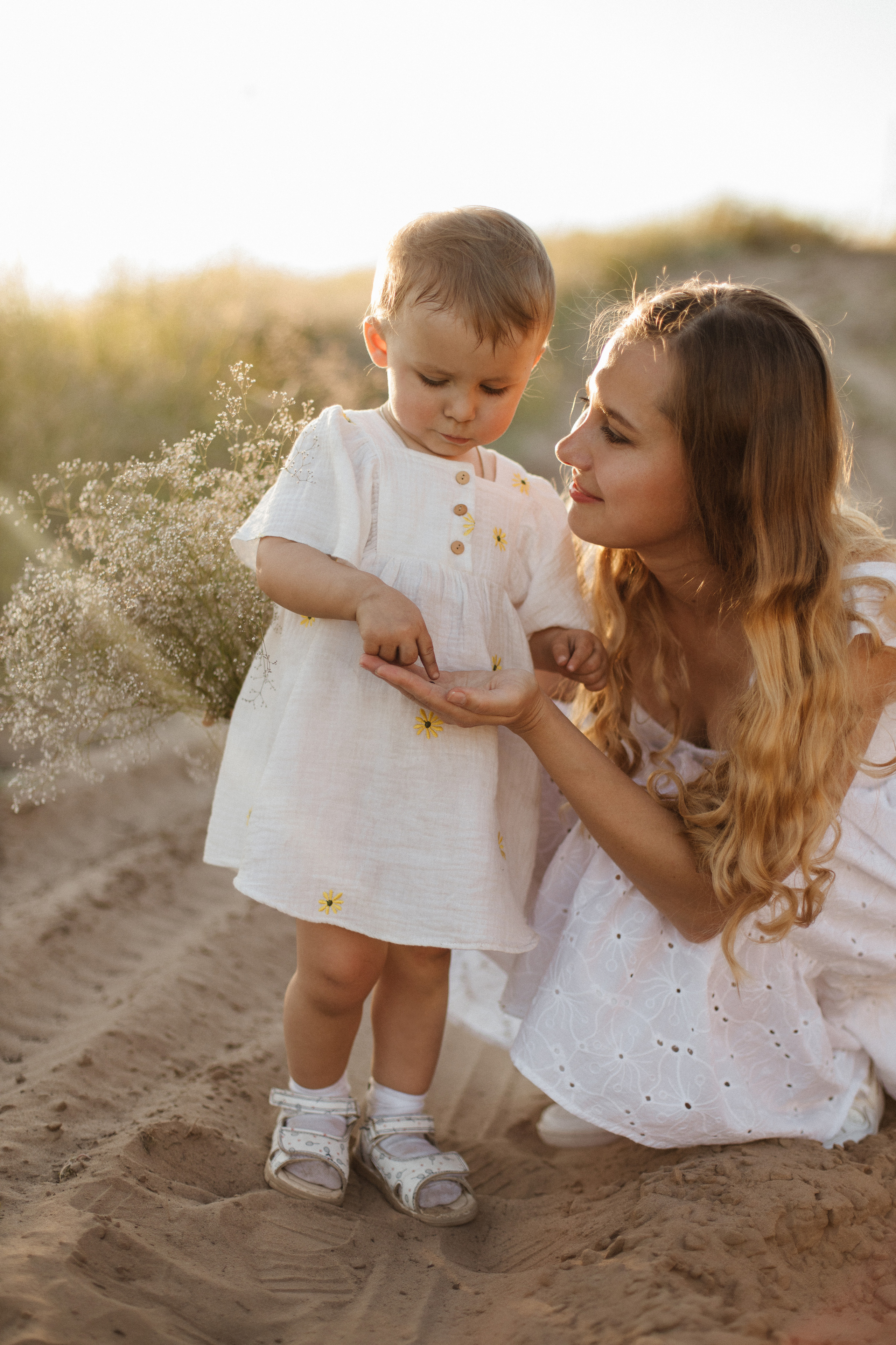 мама и маленькая дочка портрет на природе Царевщина Самара 