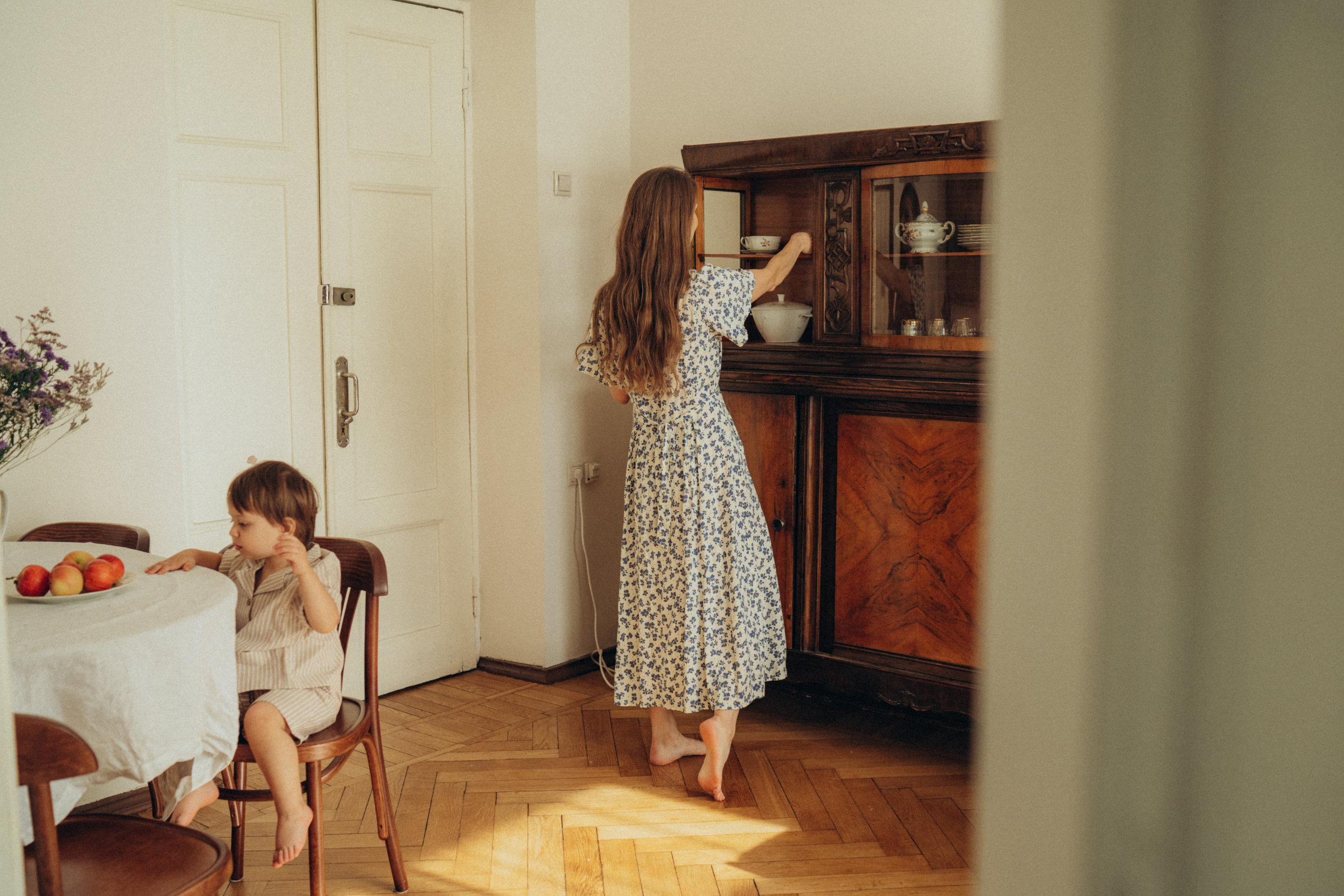 Теплым осенним днем дома. Семейный фотограф в Москве Елена Гильманова
