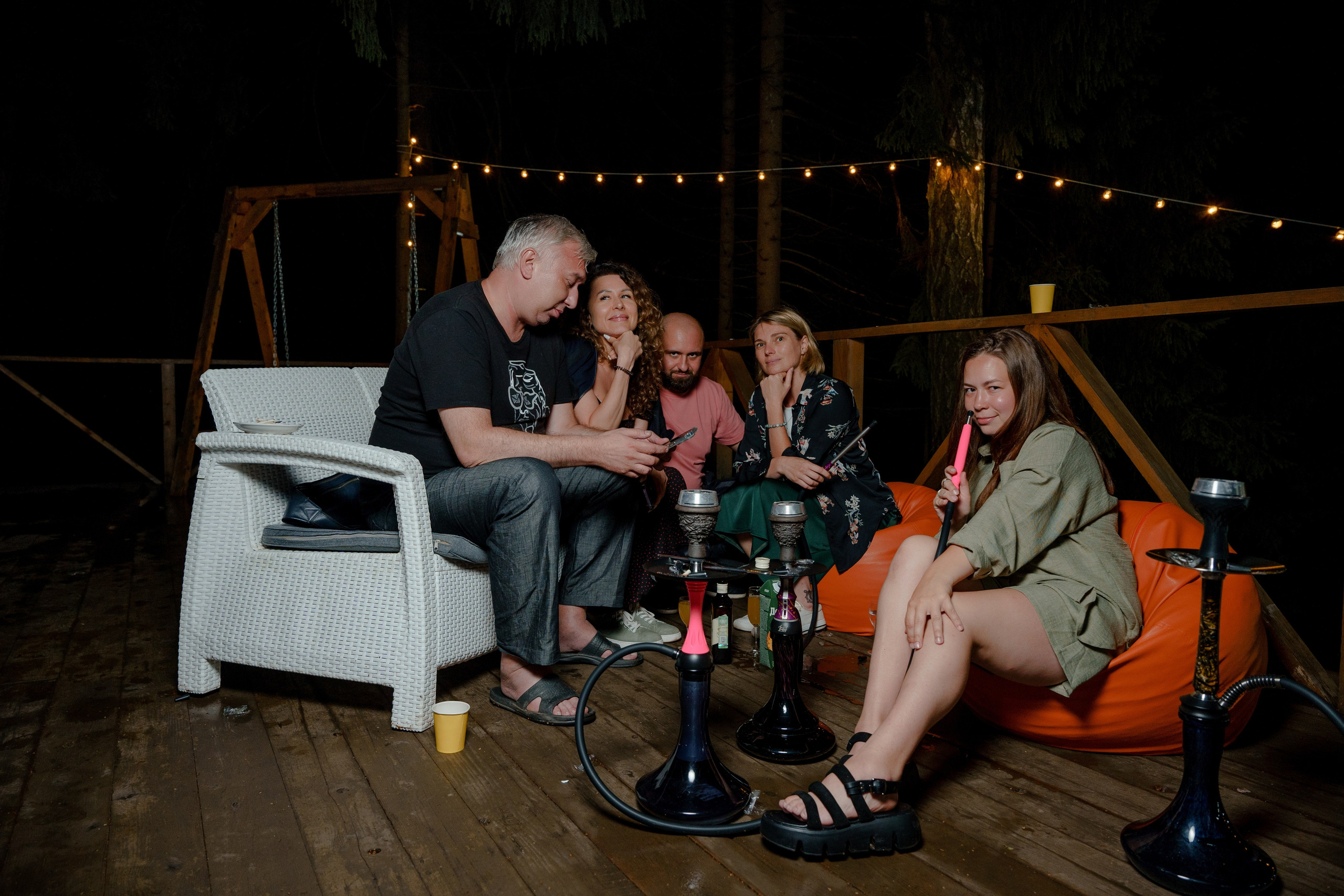 День рождения в шатре на водохранилище. Репортажный фотограф Москва Сергей Дружинин