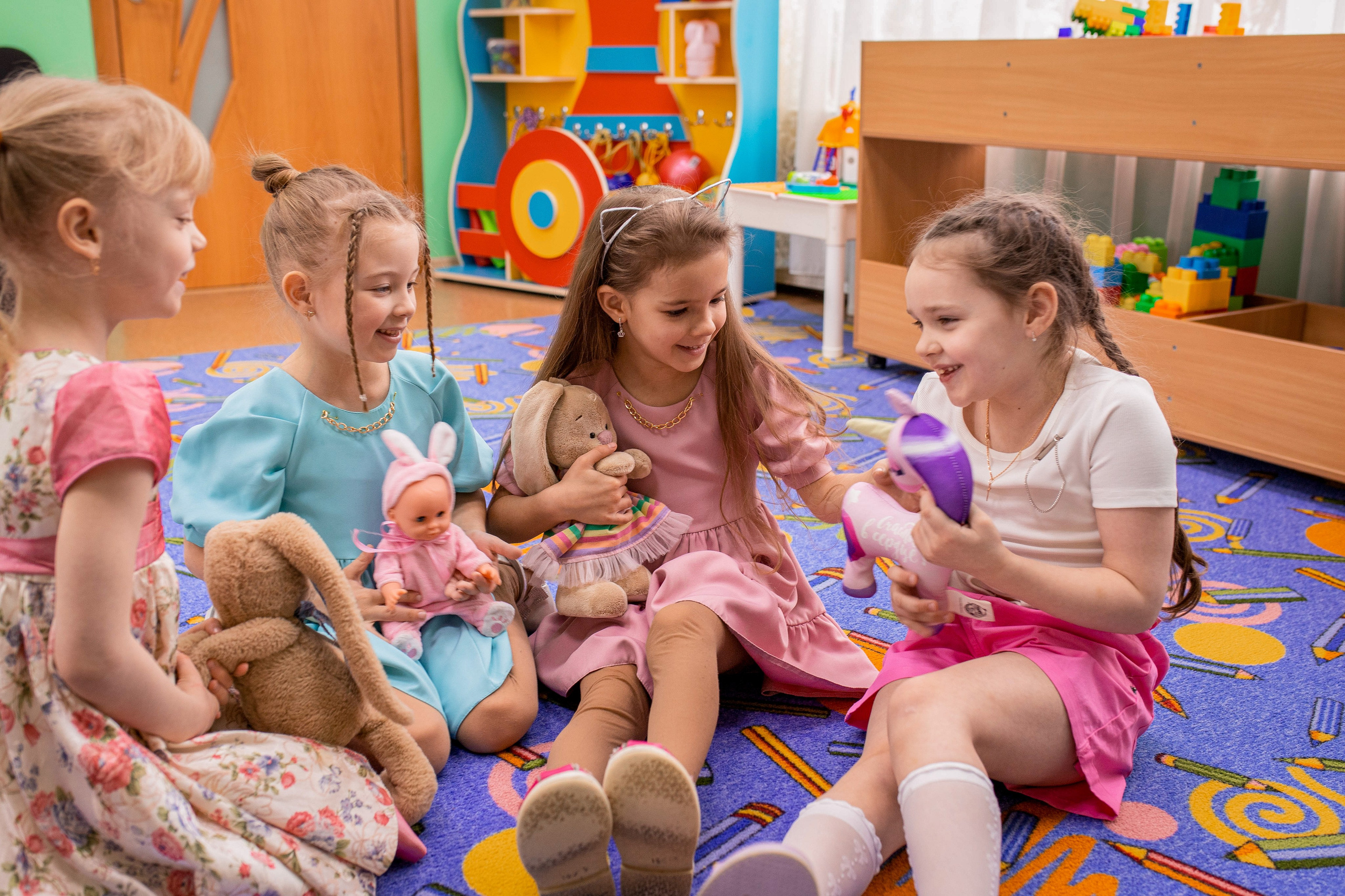 Степа, Даша и Алиса в детском саду. Семейный и детский фотограф город Тында Дарья