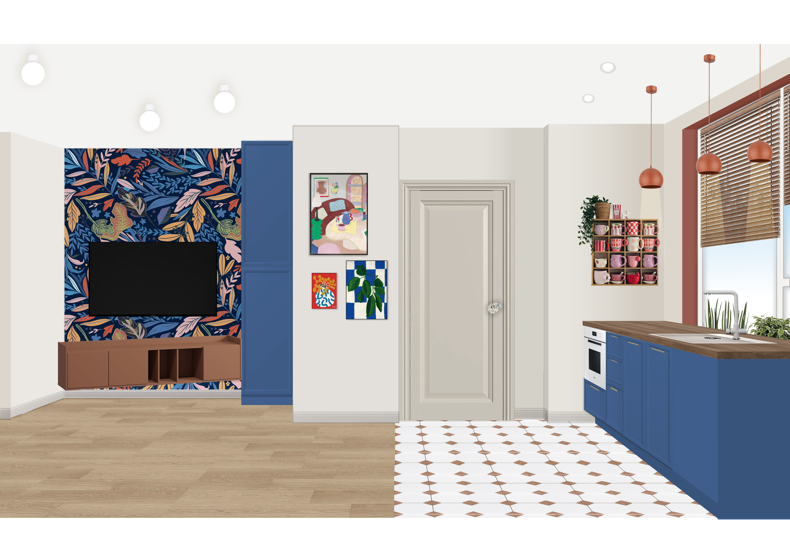 стилистические коллажи интерьера