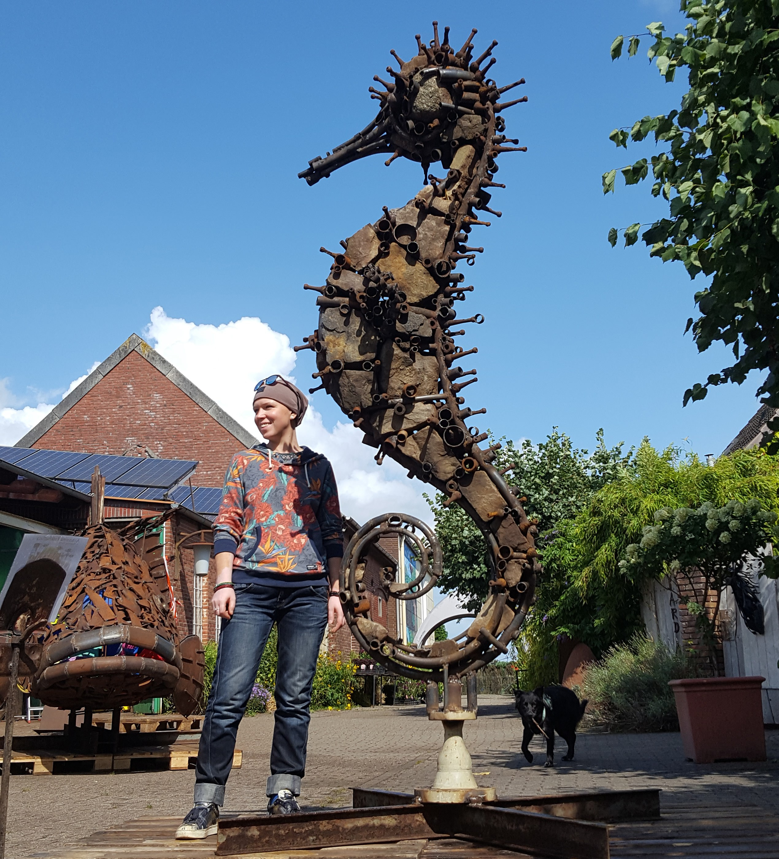 Морской конёк _ Германия _ Дангаст _ Северное море _ 2018. Художник — скульптор Антонина Фатхуллина