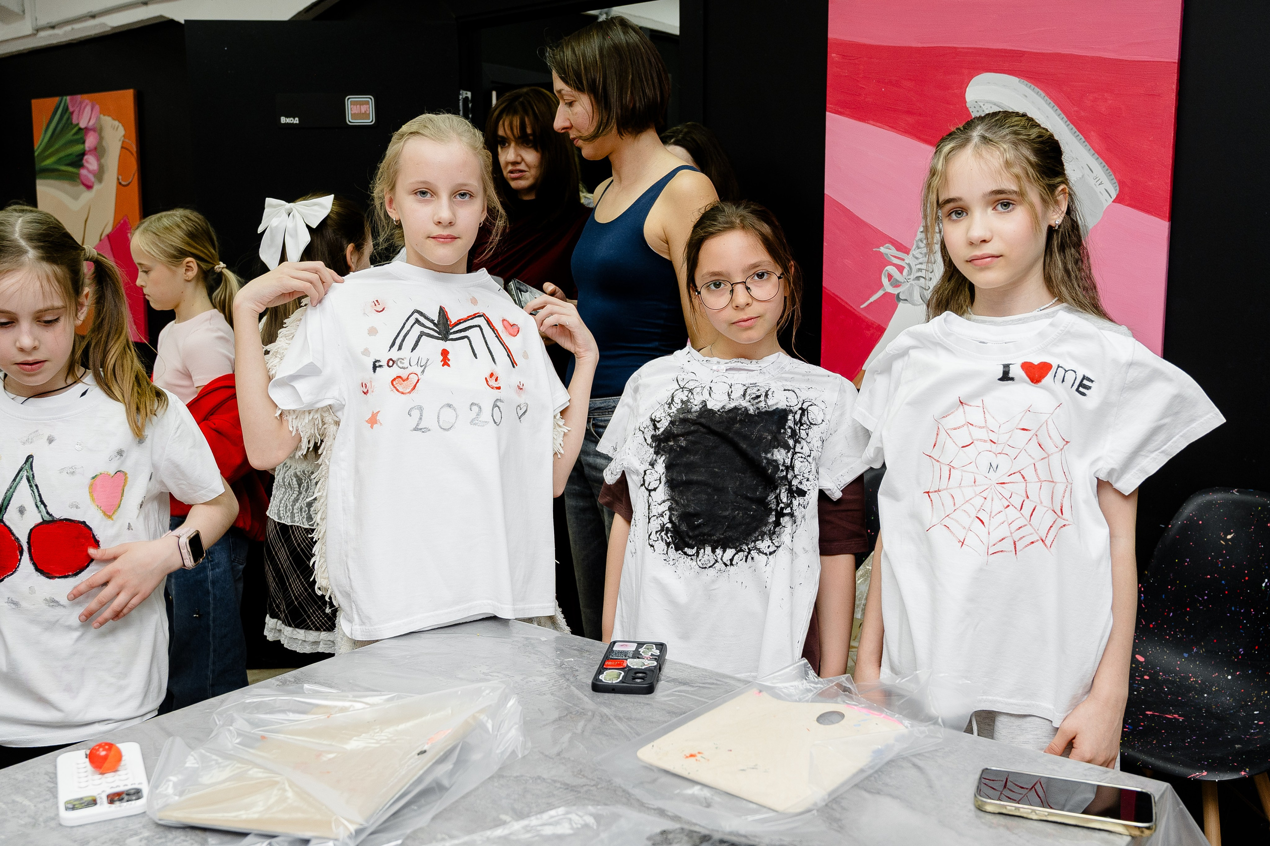 Детский День рождения. Мк роспись футболок. Alice_insomnia