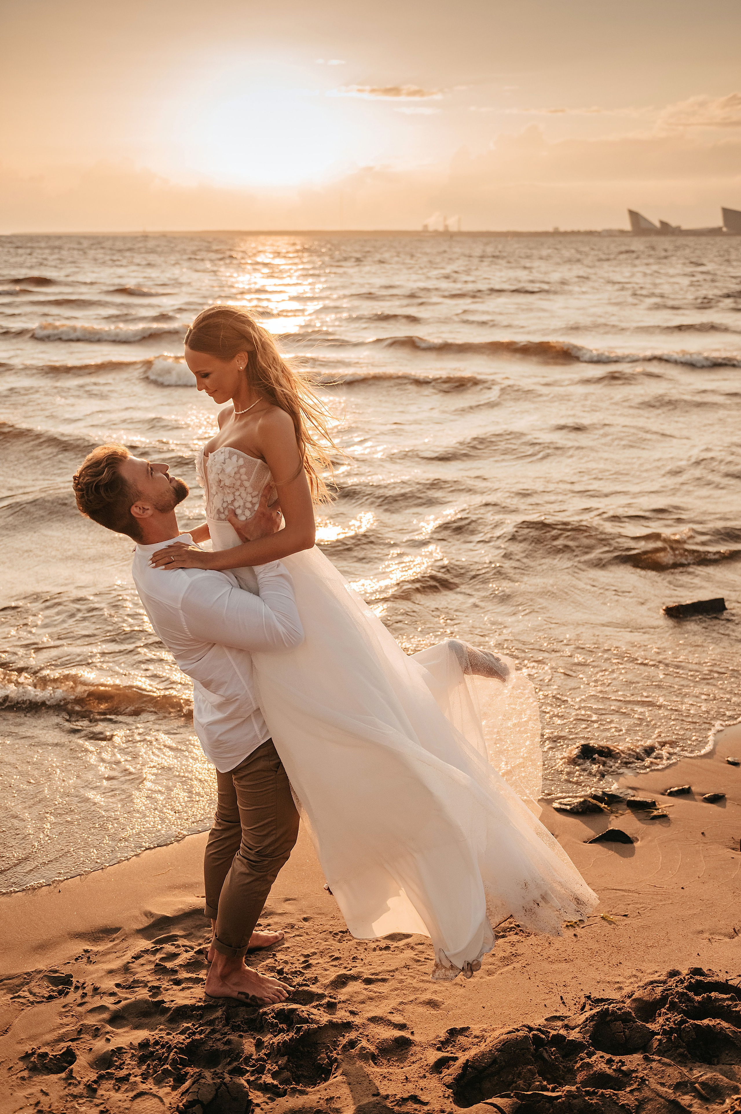 Свадебная съемка на финском заливе. Фотограф Москва и Видеограф Москва