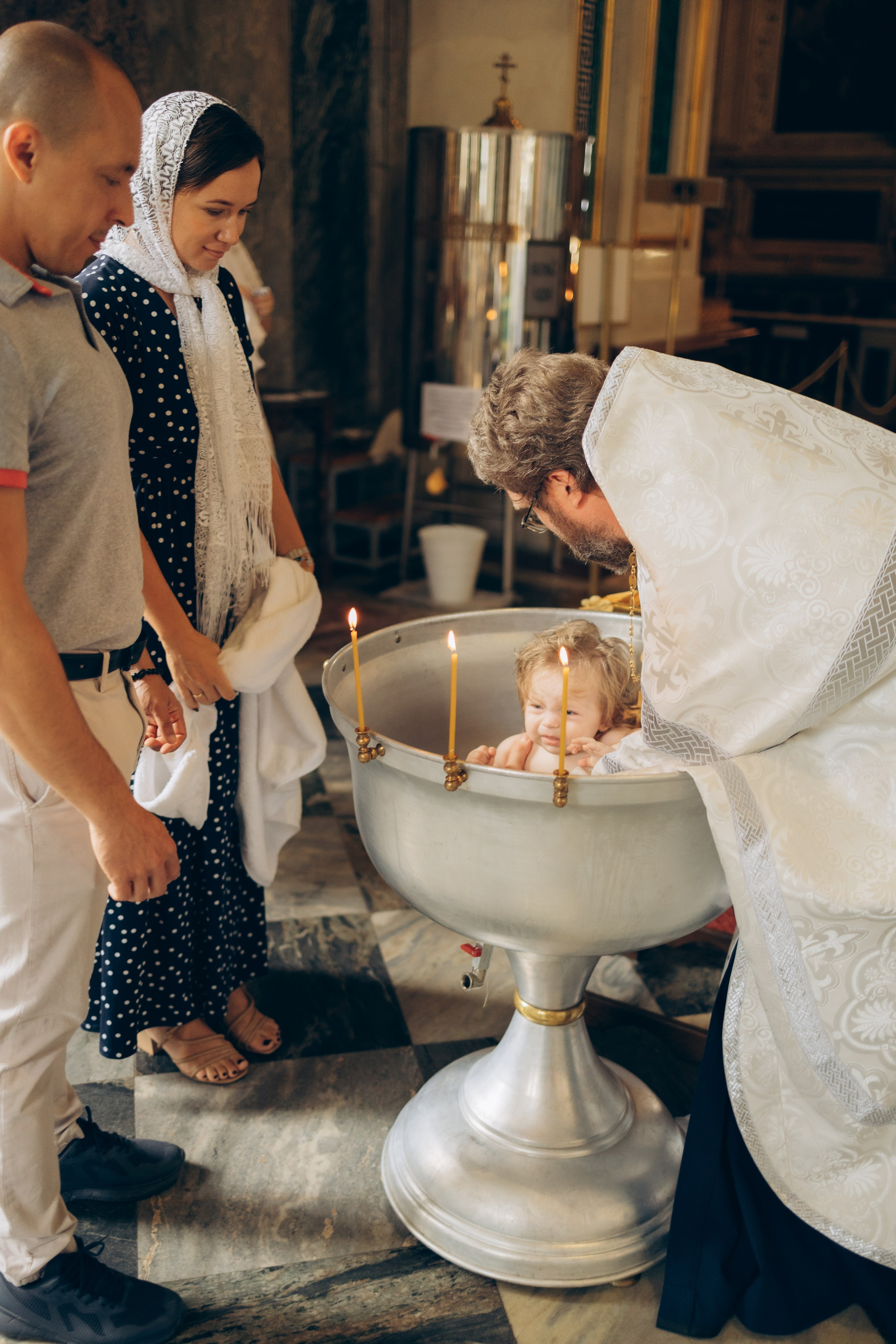 Крещение в Исаакие. Портретный фотограф в Санкт-Петербурге