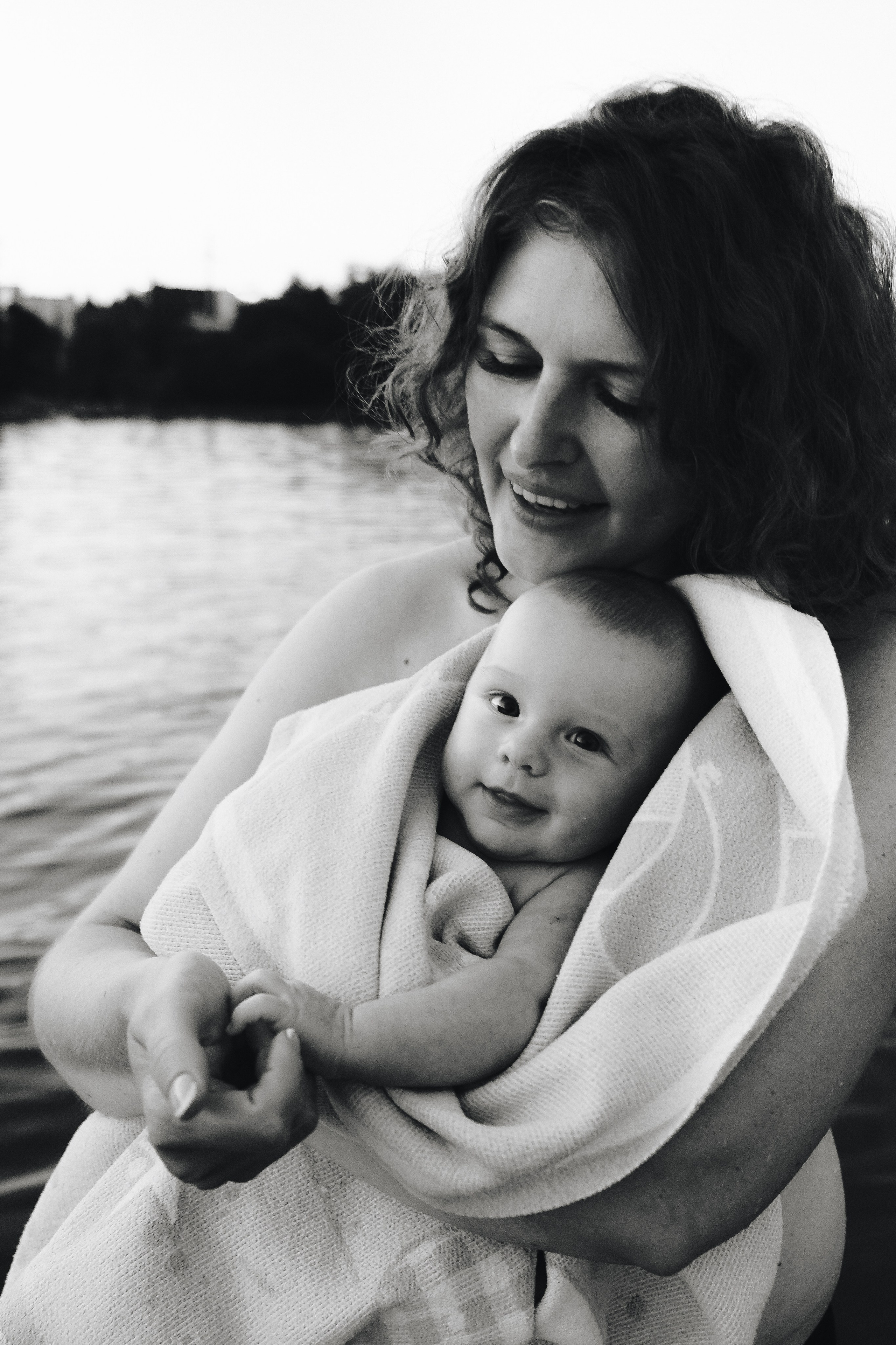 Елена с сыном. Фотограф Наташа Лисица