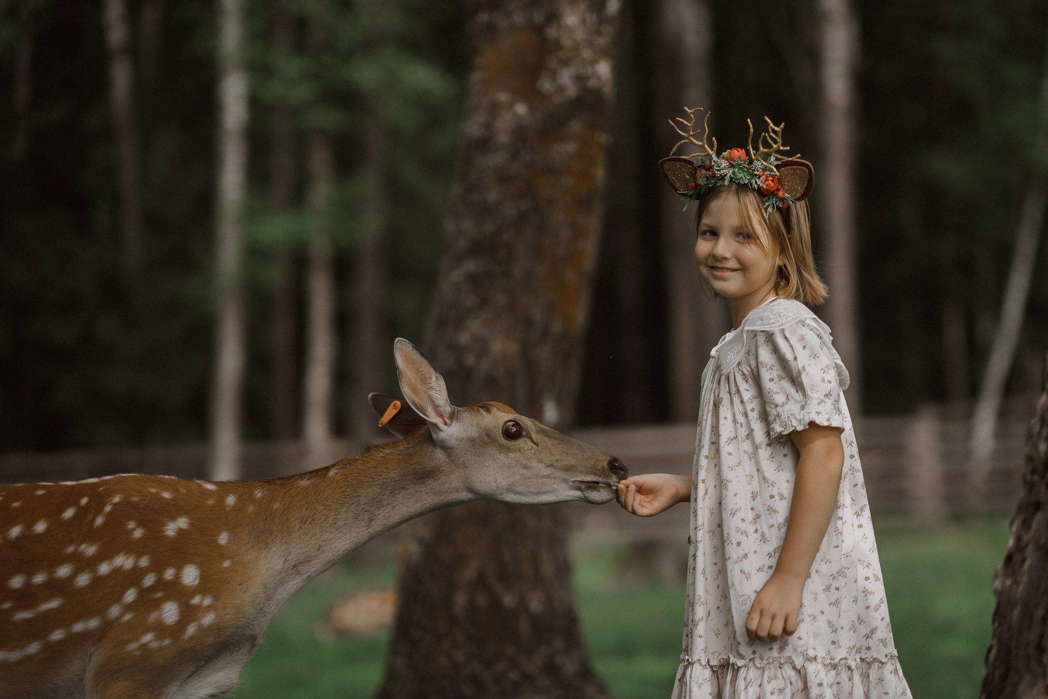 Фотосессия с оленями. Семейный и детский фотограф в Сергиев Посаде, Хотьково Якимчук Любовь