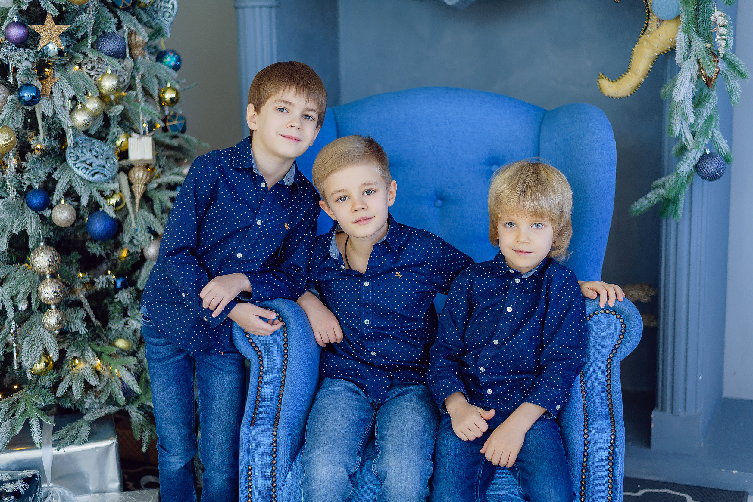 Мария и Герман с сыновьями. Фотограф Ростов-на-Дону Белла Керимова