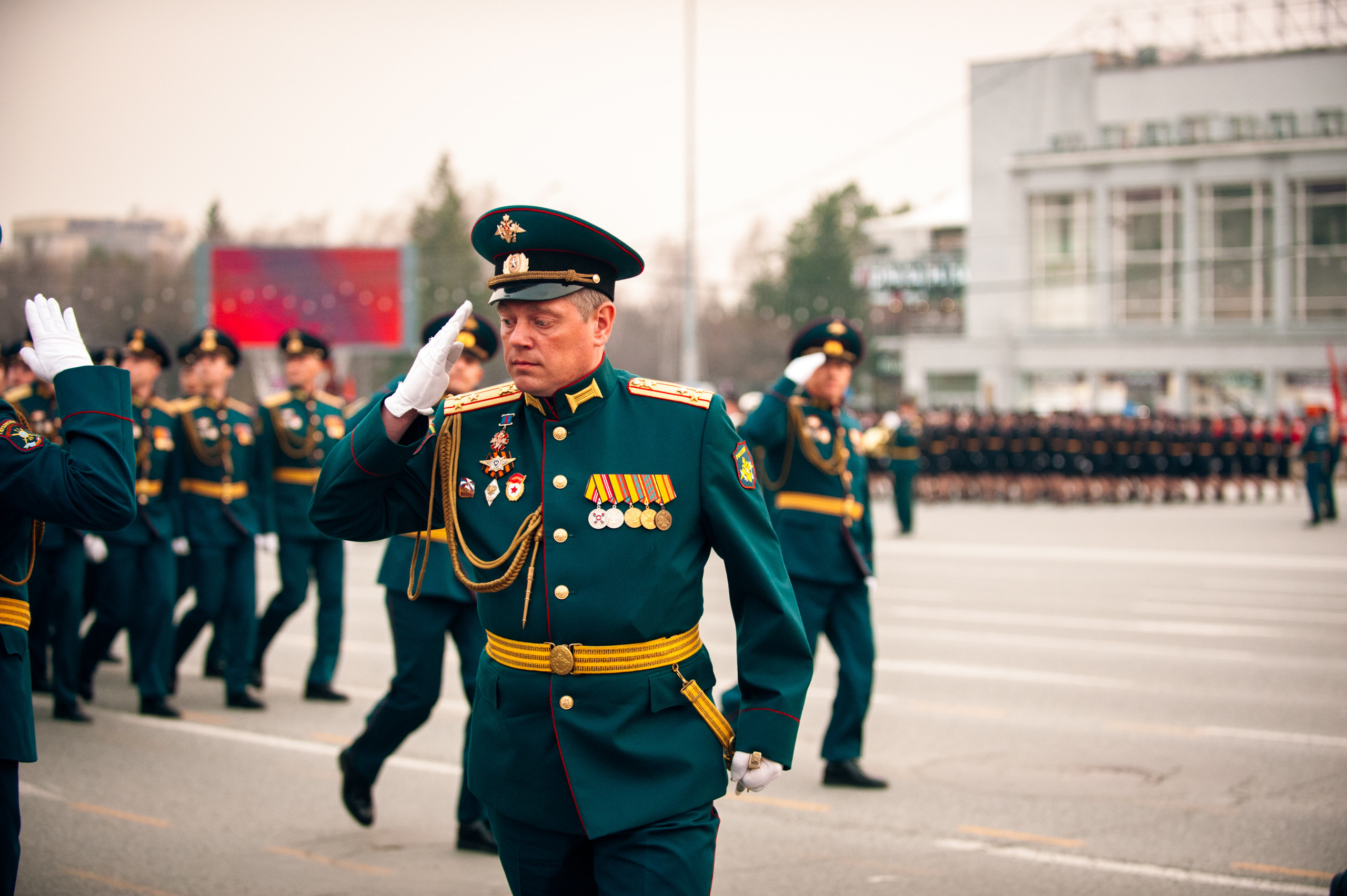 Репетиция парада. Фотограф в Новосибирске Полина Колмачевская