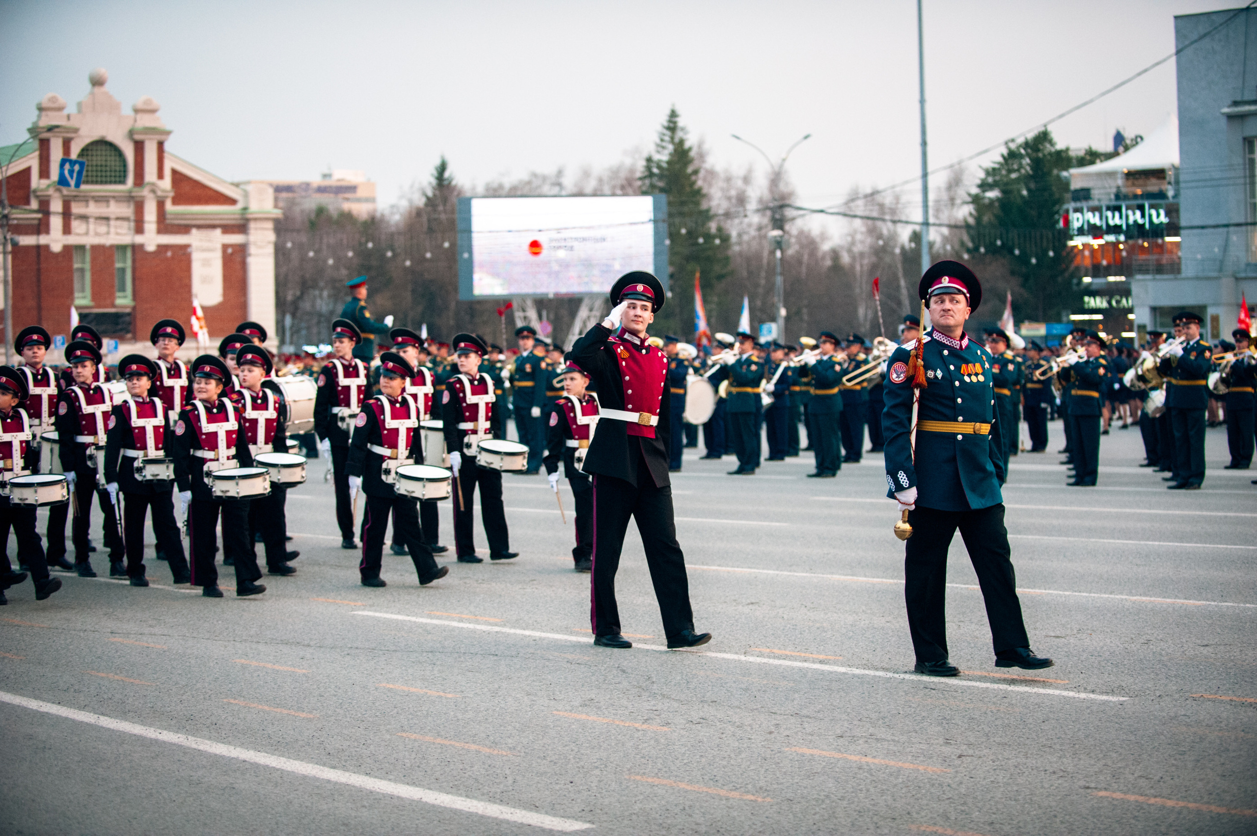 Репетиция парада. Фотограф в Новосибирске Полина Колмачевская