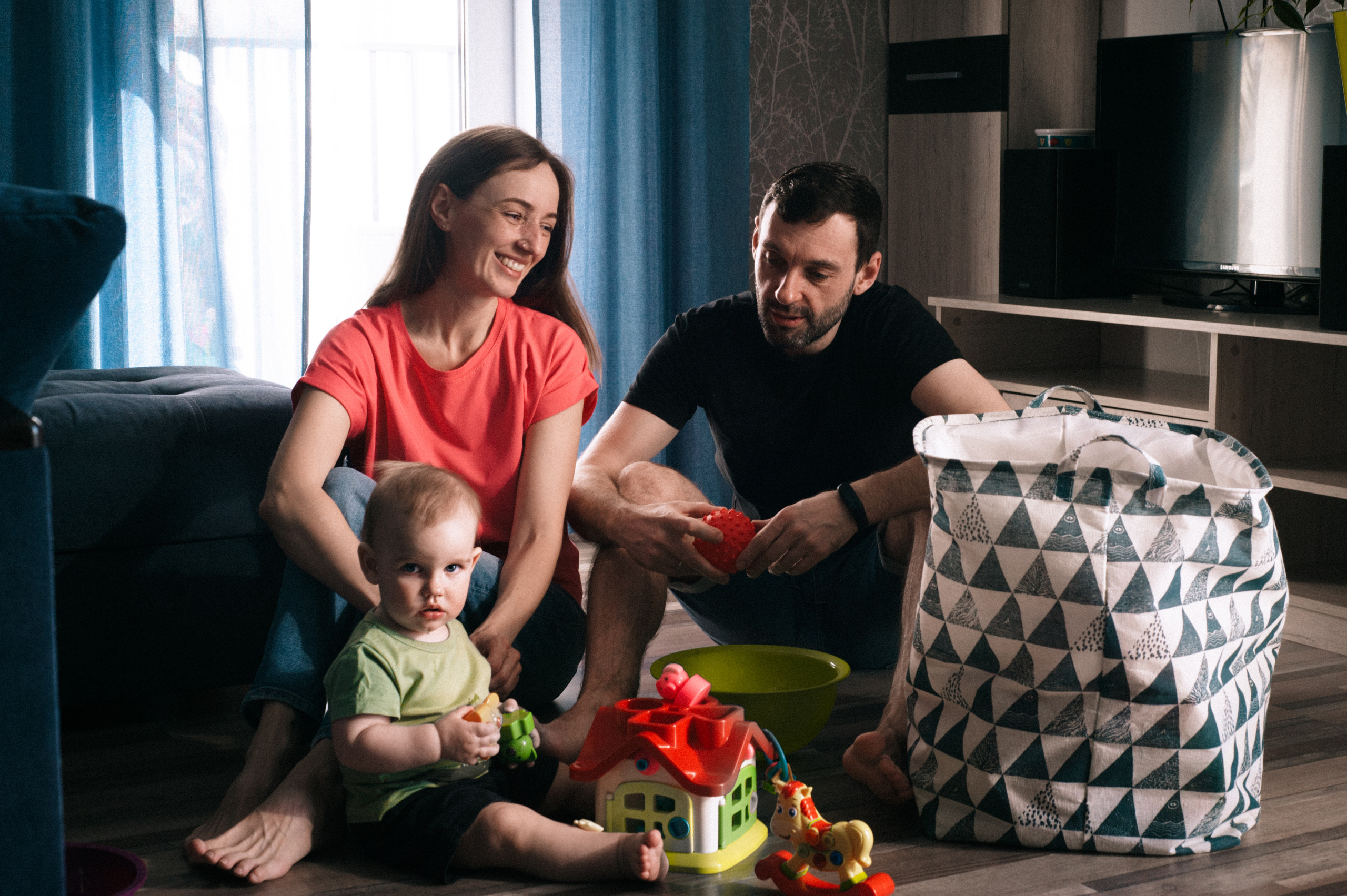 Семейная съёмка дома. Фотограф в Новосибирске Полина Колмачевская