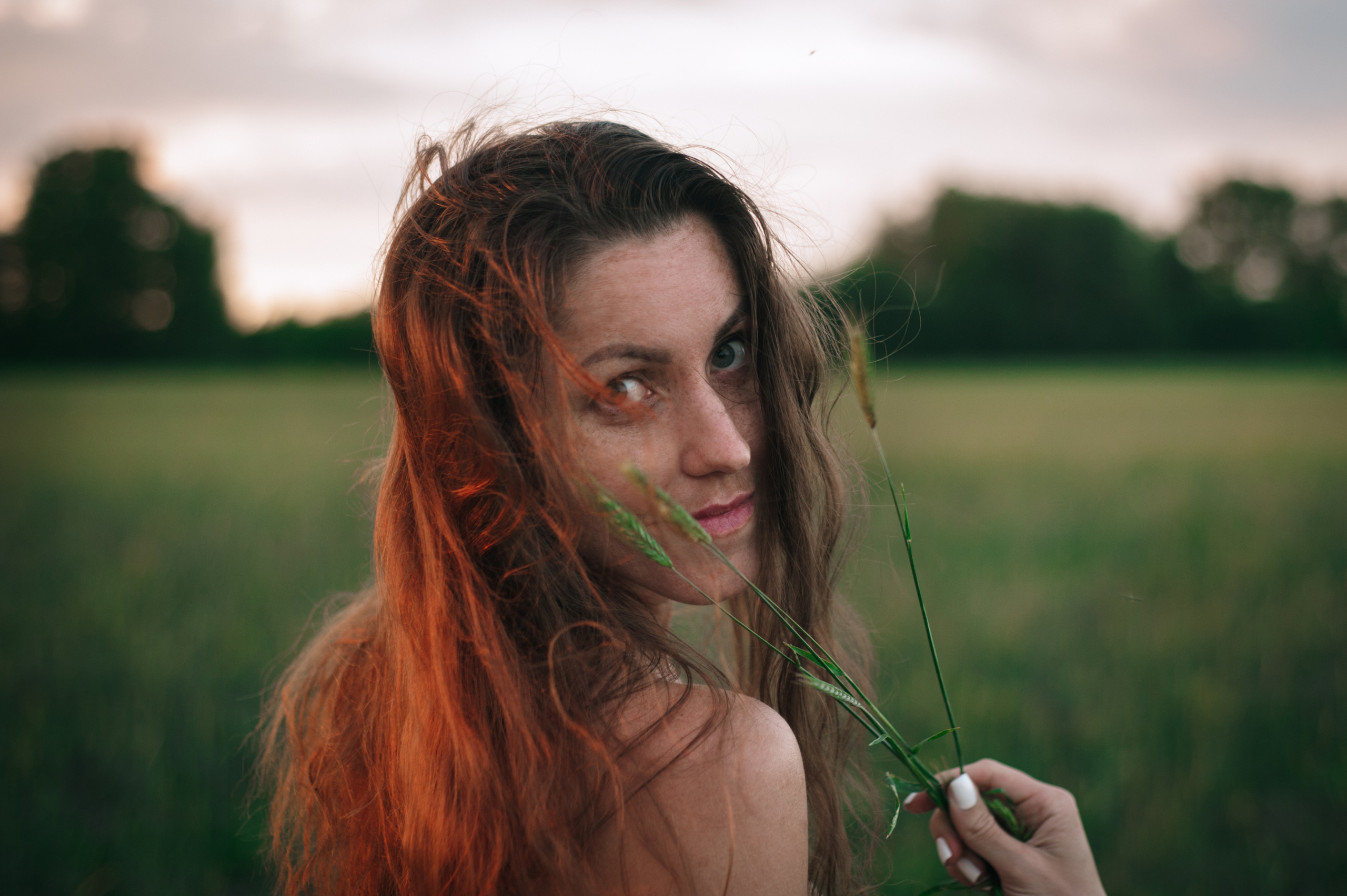 Таня, съёмка на закате. Фотограф в Новосибирске Полина Колмачевская