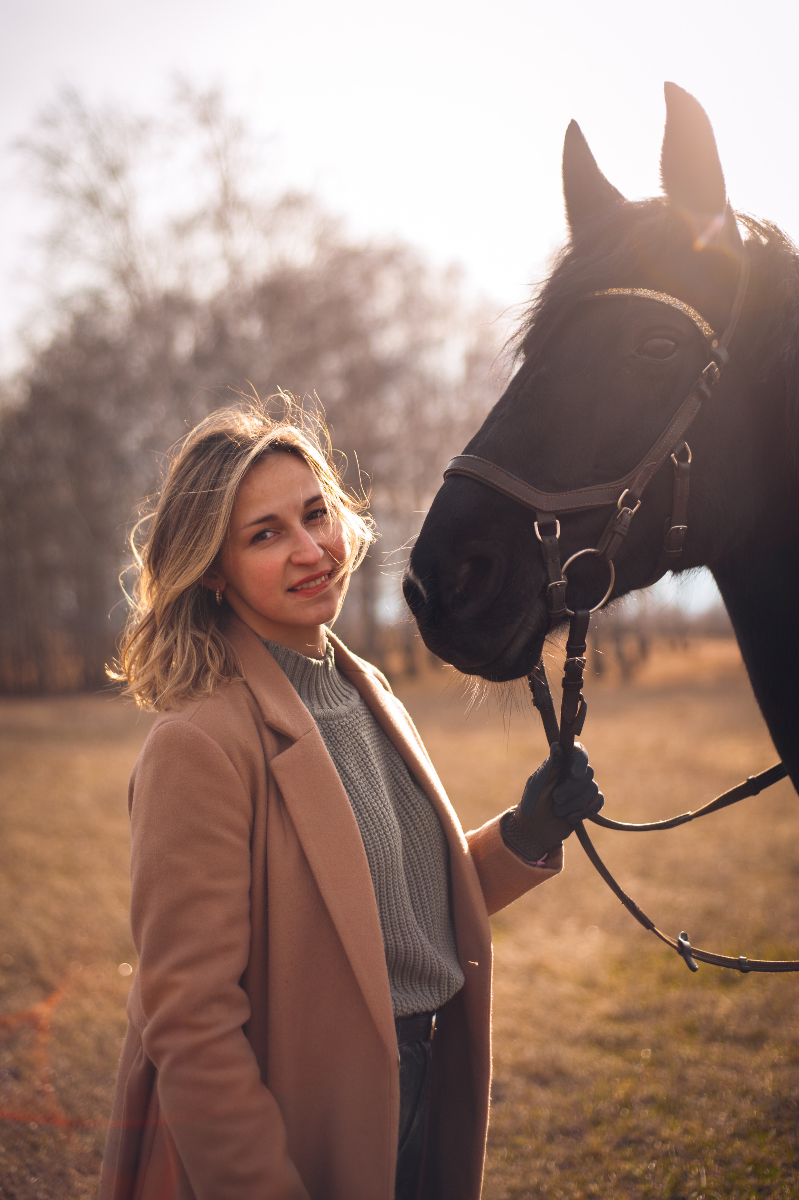 Алёна с лошадками. Фотограф в Новосибирске Полина Колмачевская