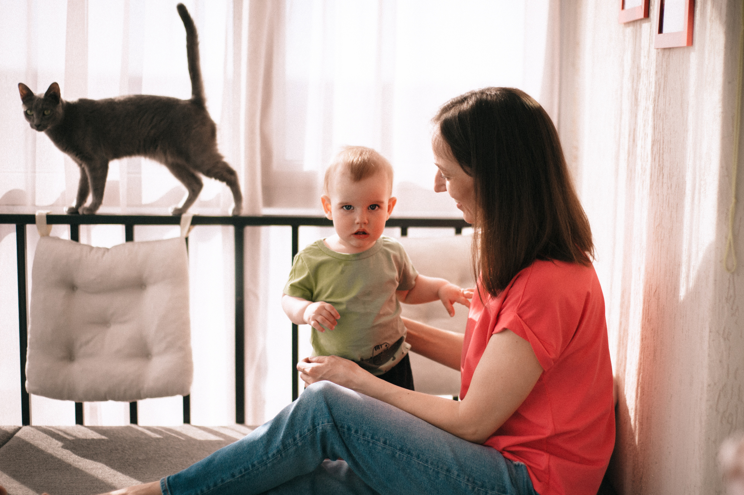 Семейная съёмка дома. Фотограф в Новосибирске Полина Колмачевская