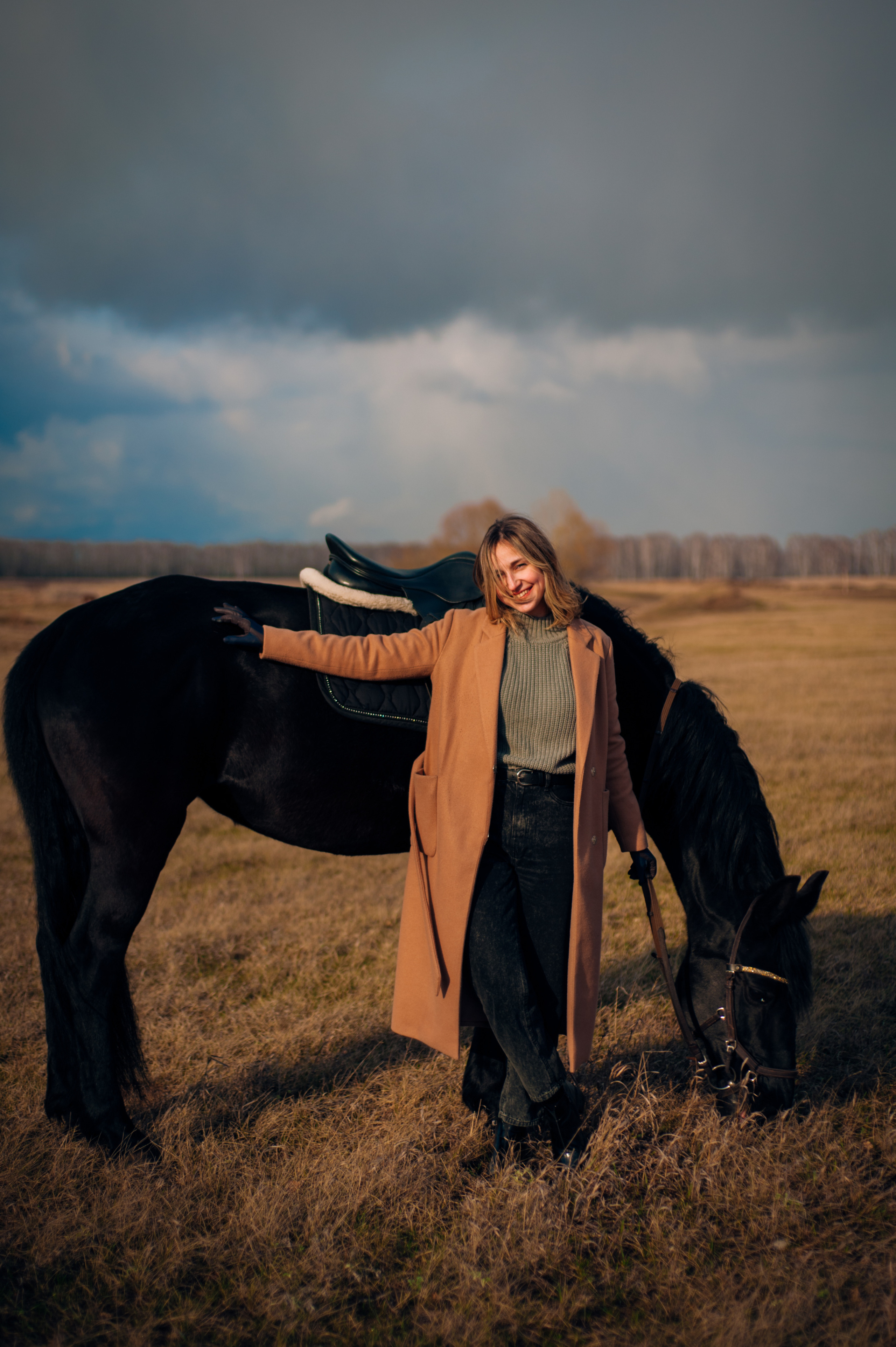 Алёна с лошадками. Фотограф в Новосибирске Полина Колмачевская