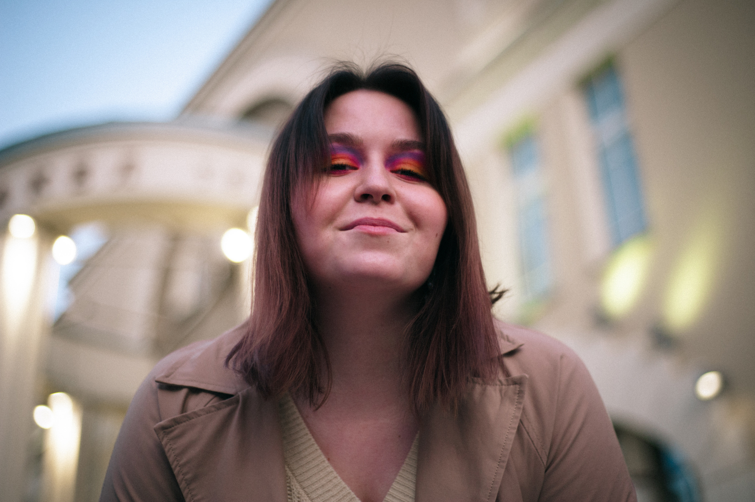 Настя, вечерняя прогулочная съёмка. Фотограф в Новосибирске Полина Колмачевская