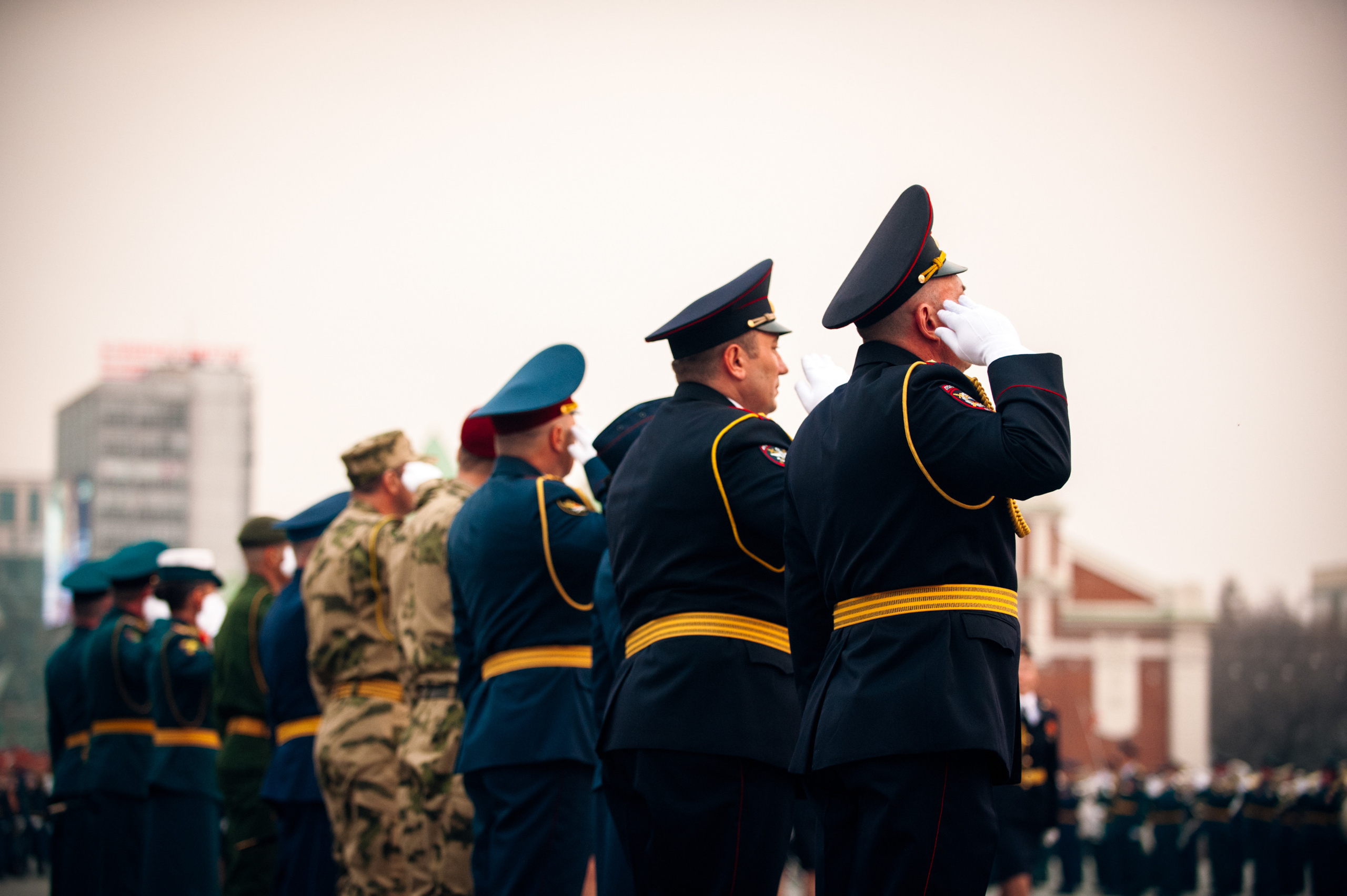 Репетиция парада. Фотограф в Новосибирске Полина Колмачевская