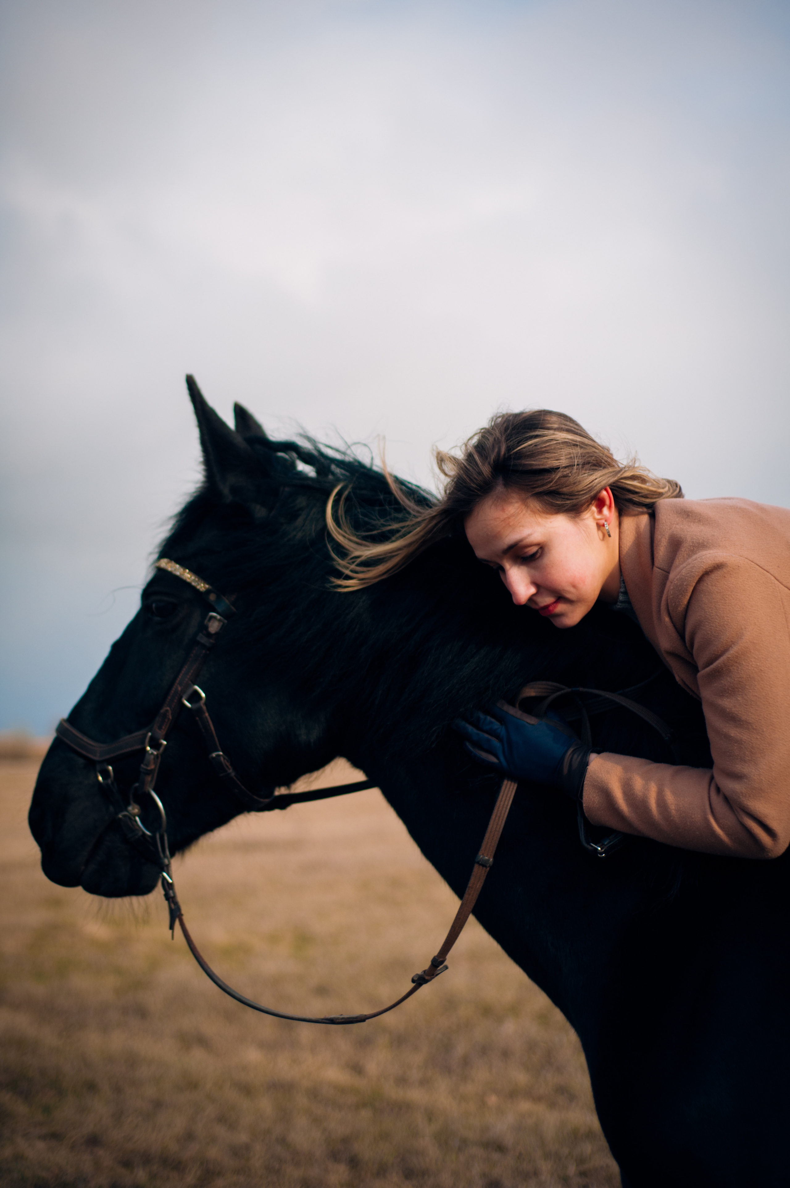 Алёна с лошадками. Фотограф в Новосибирске Полина Колмачевская
