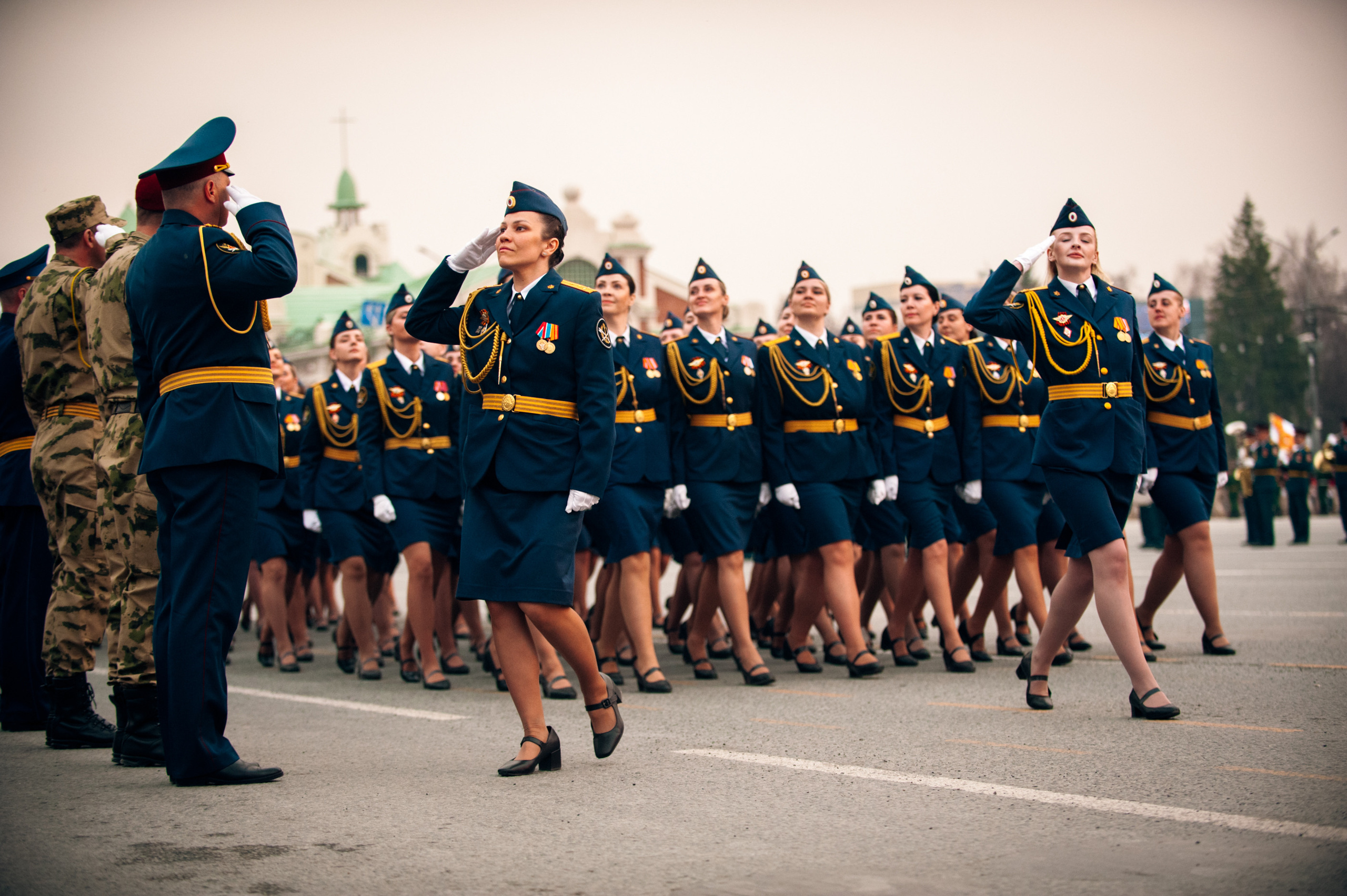Репетиция парада. Фотограф в Новосибирске Полина Колмачевская