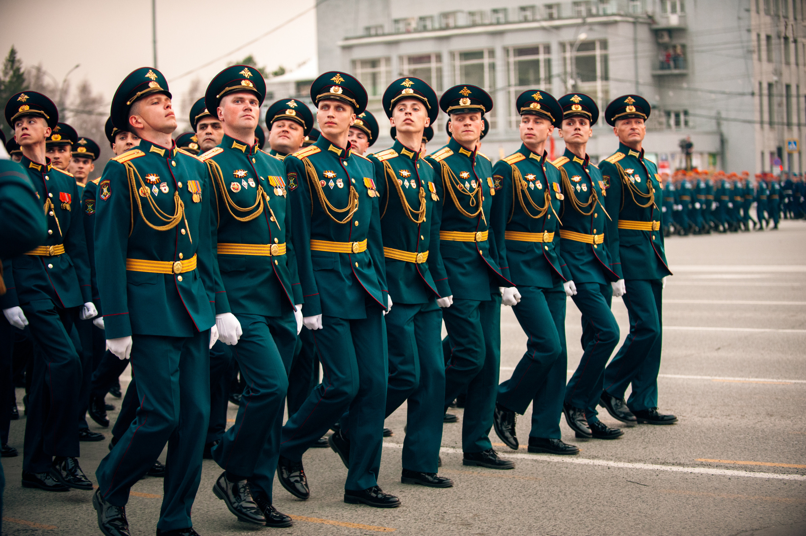 Репетиция парада. Фотограф в Новосибирске Полина Колмачевская