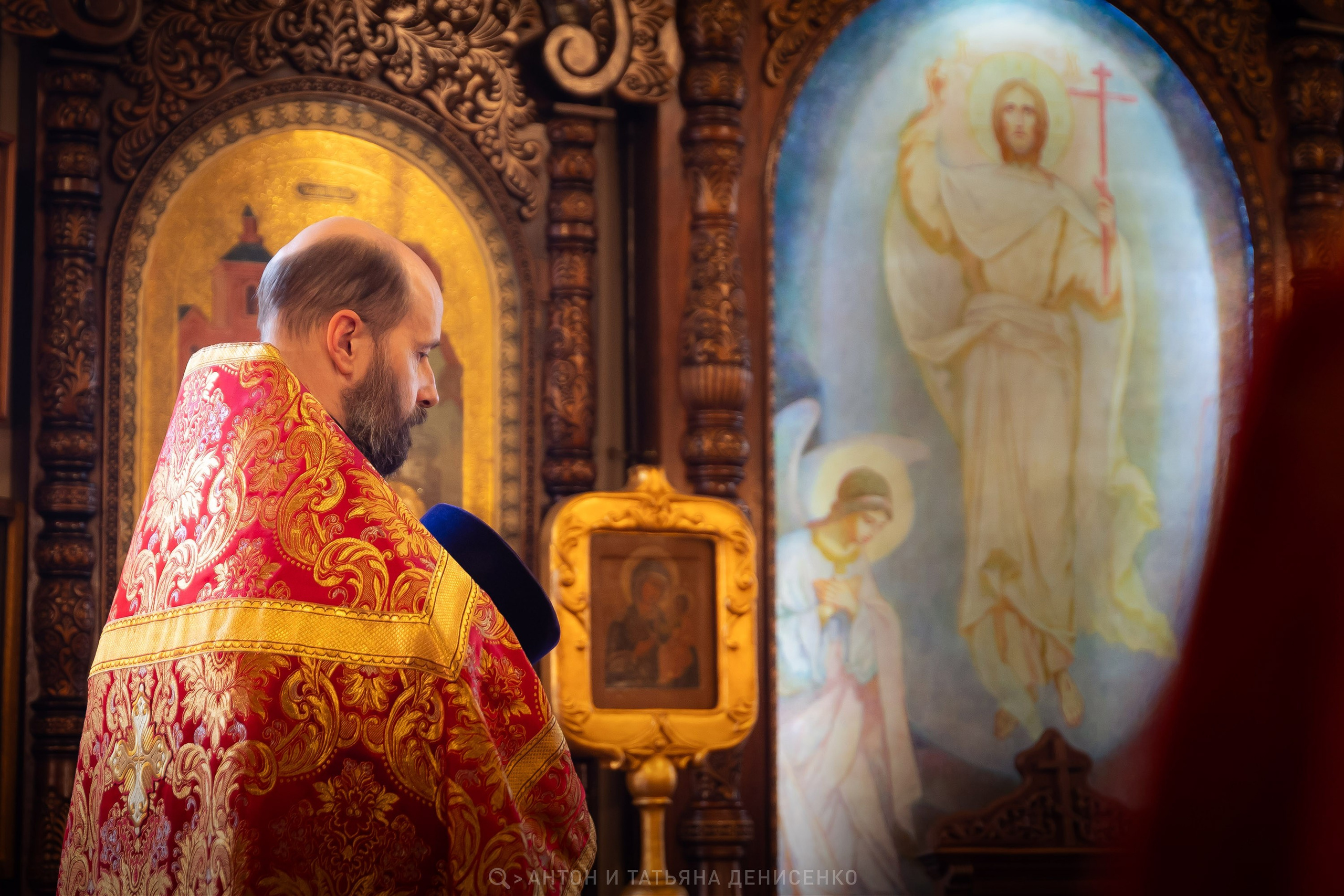 Храм Преображения Господня в Богородском. Антипасха. Антон и Татьяна Денисенко — В храме