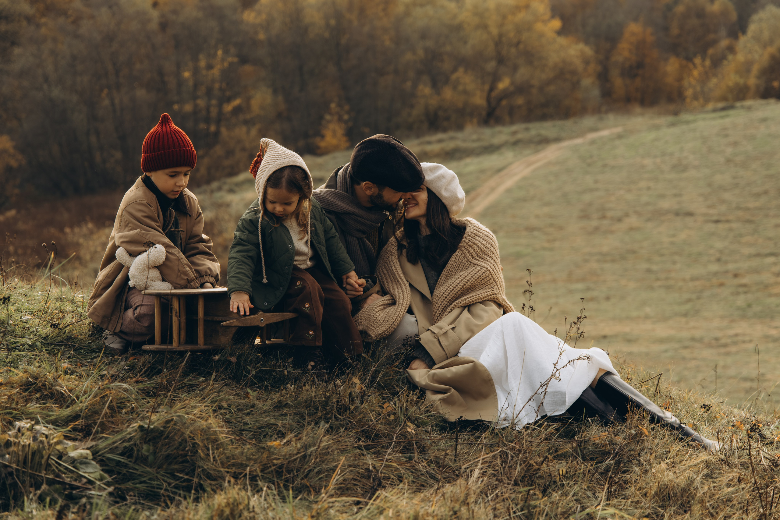 Теплая осенняя история. Семейный фотограф в Москве Лоншакова Кристина