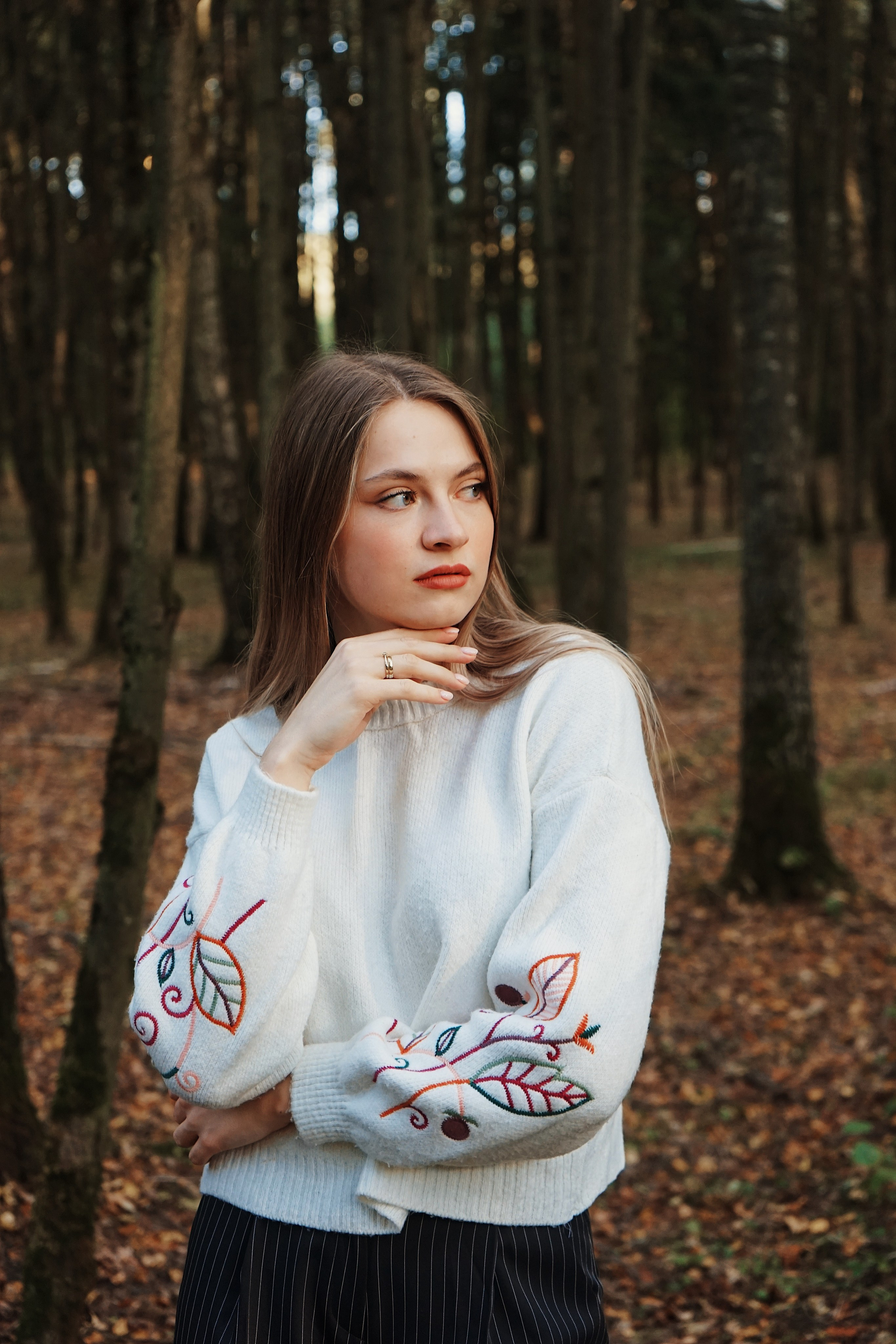 Анна, осенний парк. Женский фотограф в Москве Уварова Анастасия