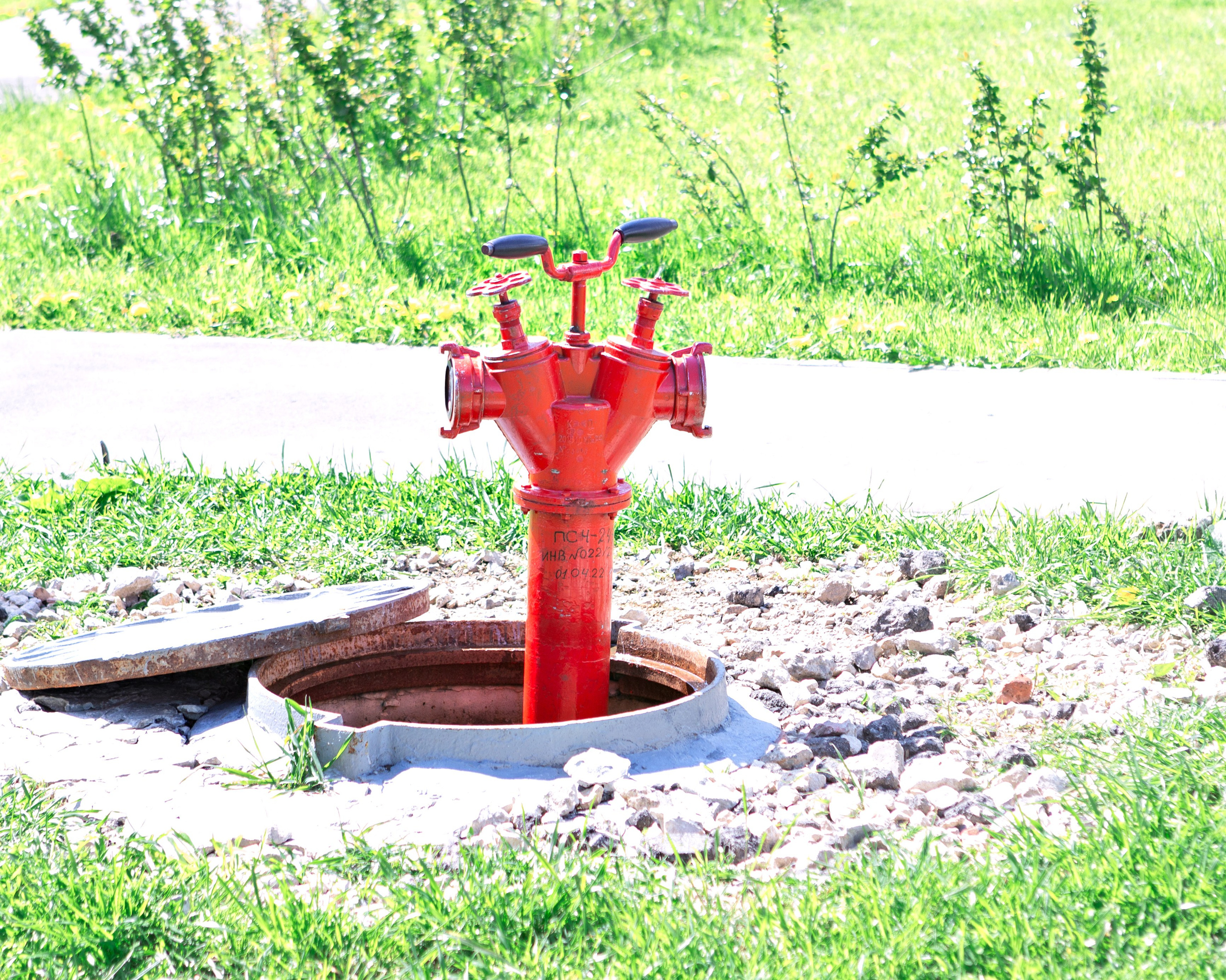 Гидрант в пожарной части