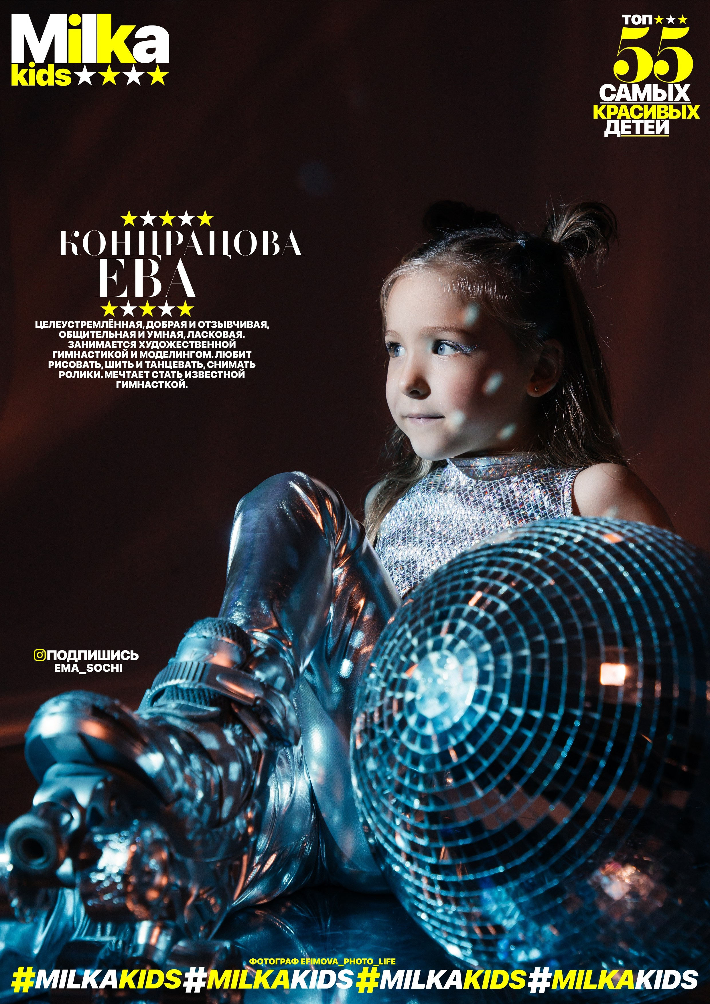 «MILKA» выпуск январь 2024. Efimova Model Agency