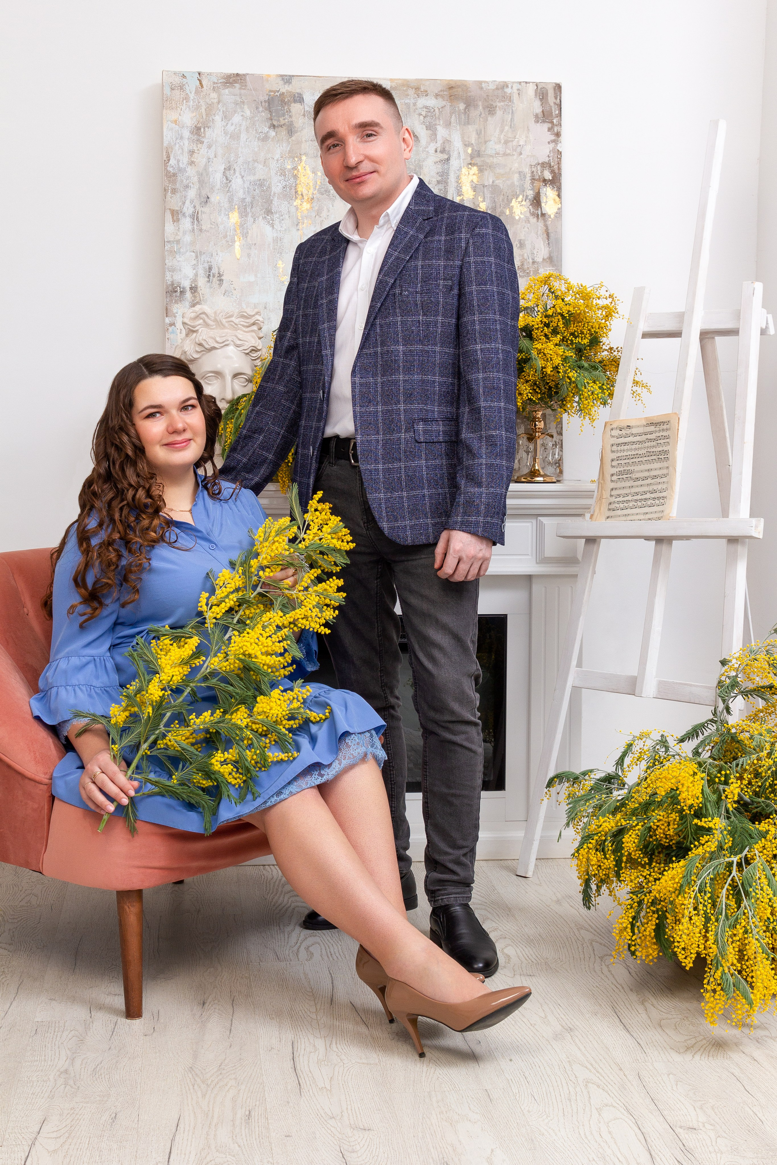 Фото день с мимозой. Портретный и семейный фотограф в Санкт-Петербурге Ульяна Жукова