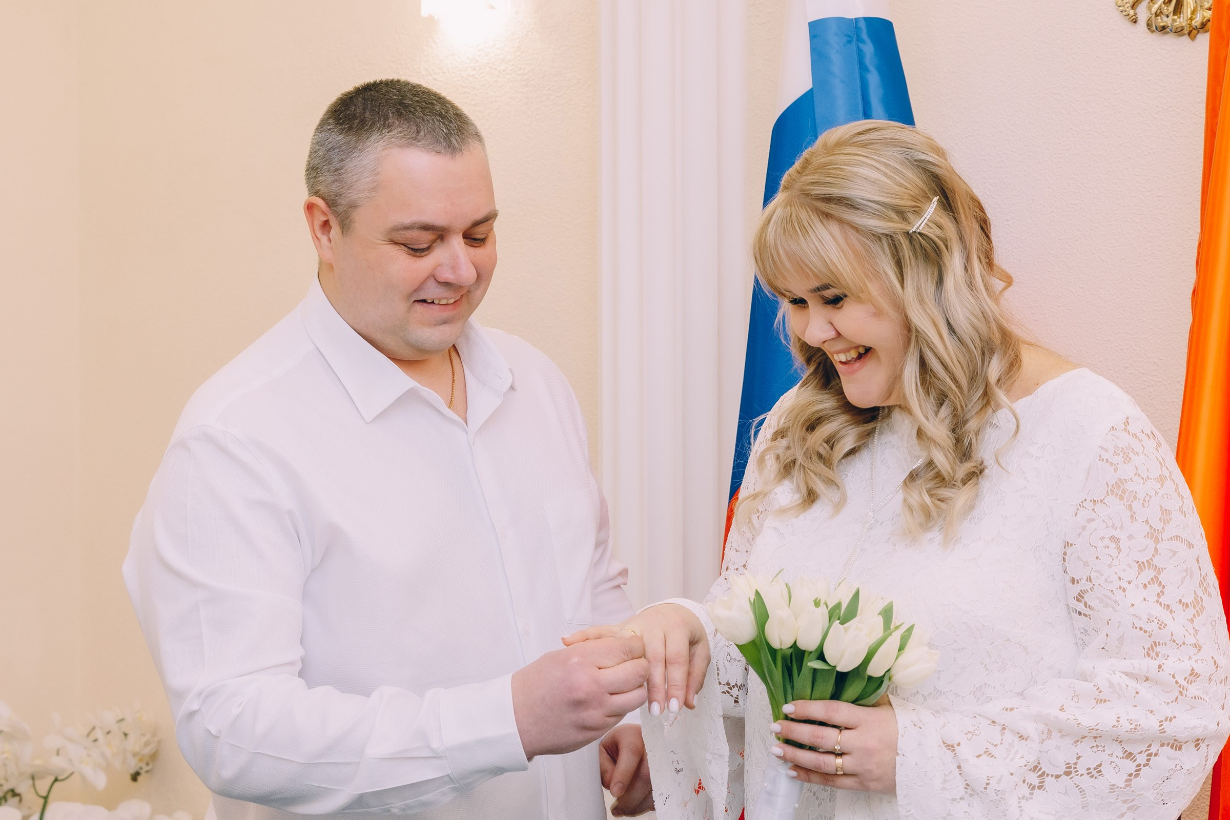 надевают кольца