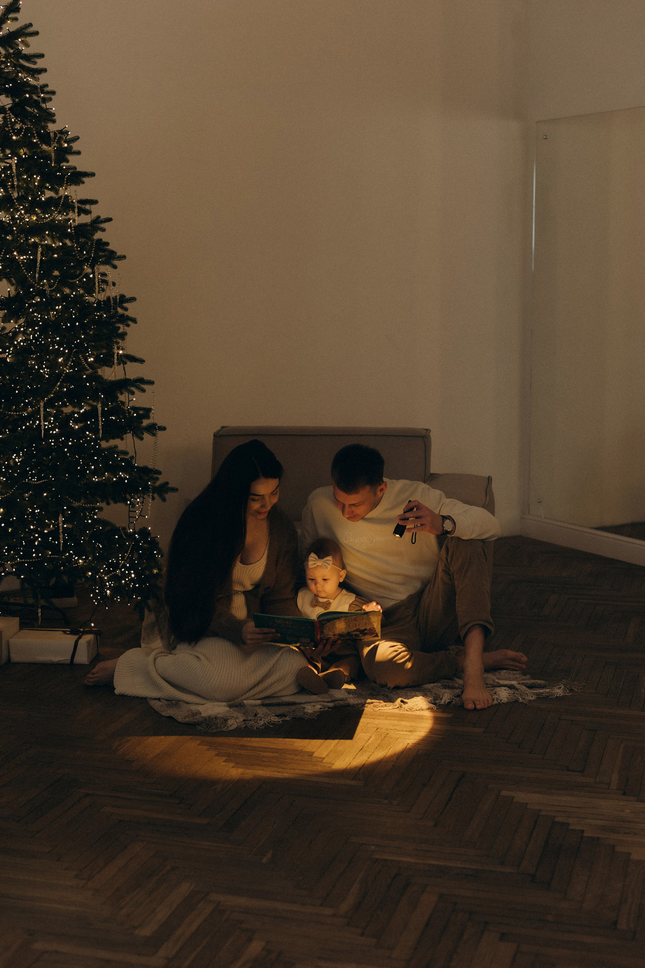 Семейная новогодняя фотосессия. Фотограф Москва Виктория-Антуанетта