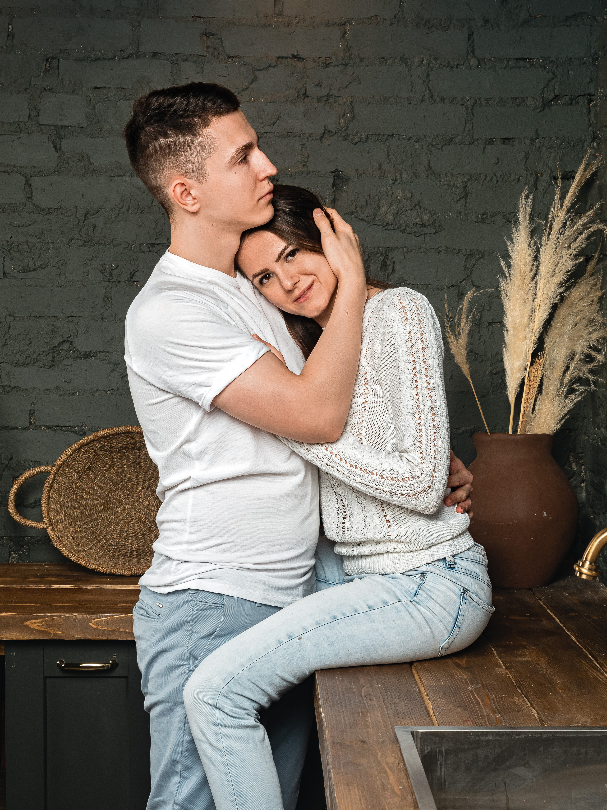 образы для фотосессии в студии, фотосессия в студии фото, фотосессия пары в студии, фотосессия с мужем в студии образы