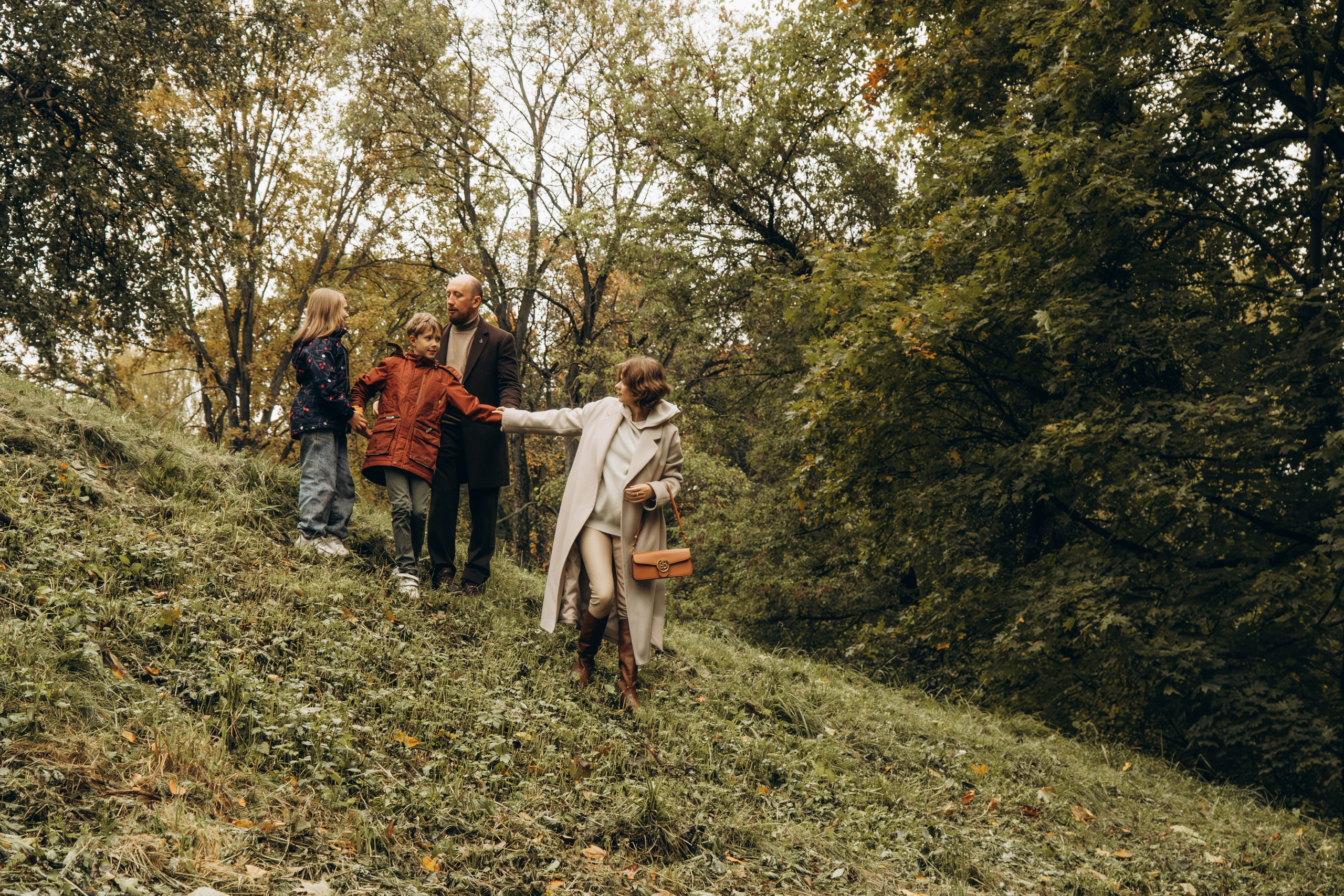 Осенняя семейная съемка в парке Царицыно. Фотограф Москва Валерия Веденина
