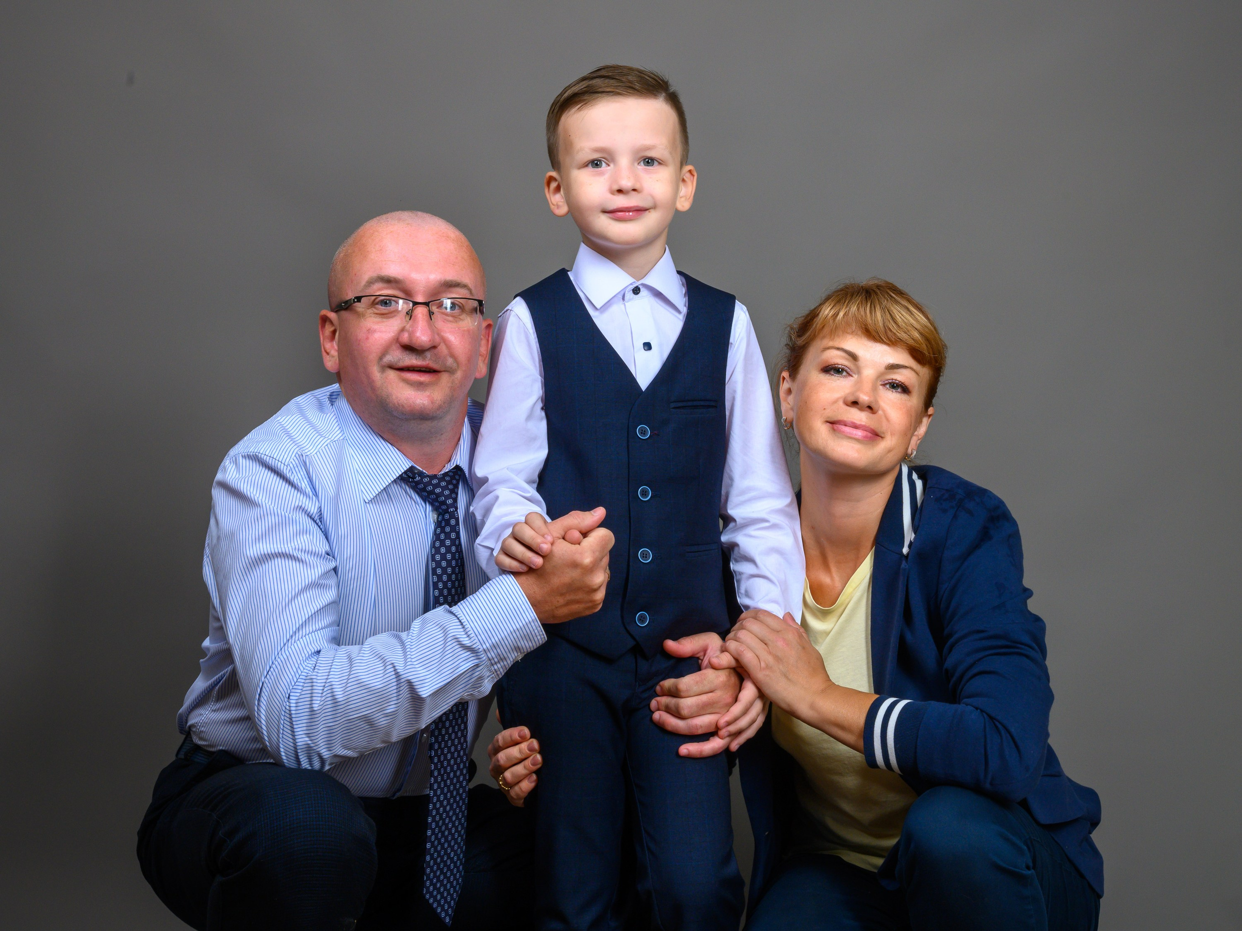 Дмитрий и Елена. Семейная фотосессия. Фотограф Андрей Зикеев, фотостудия AzArt Studio в Москве