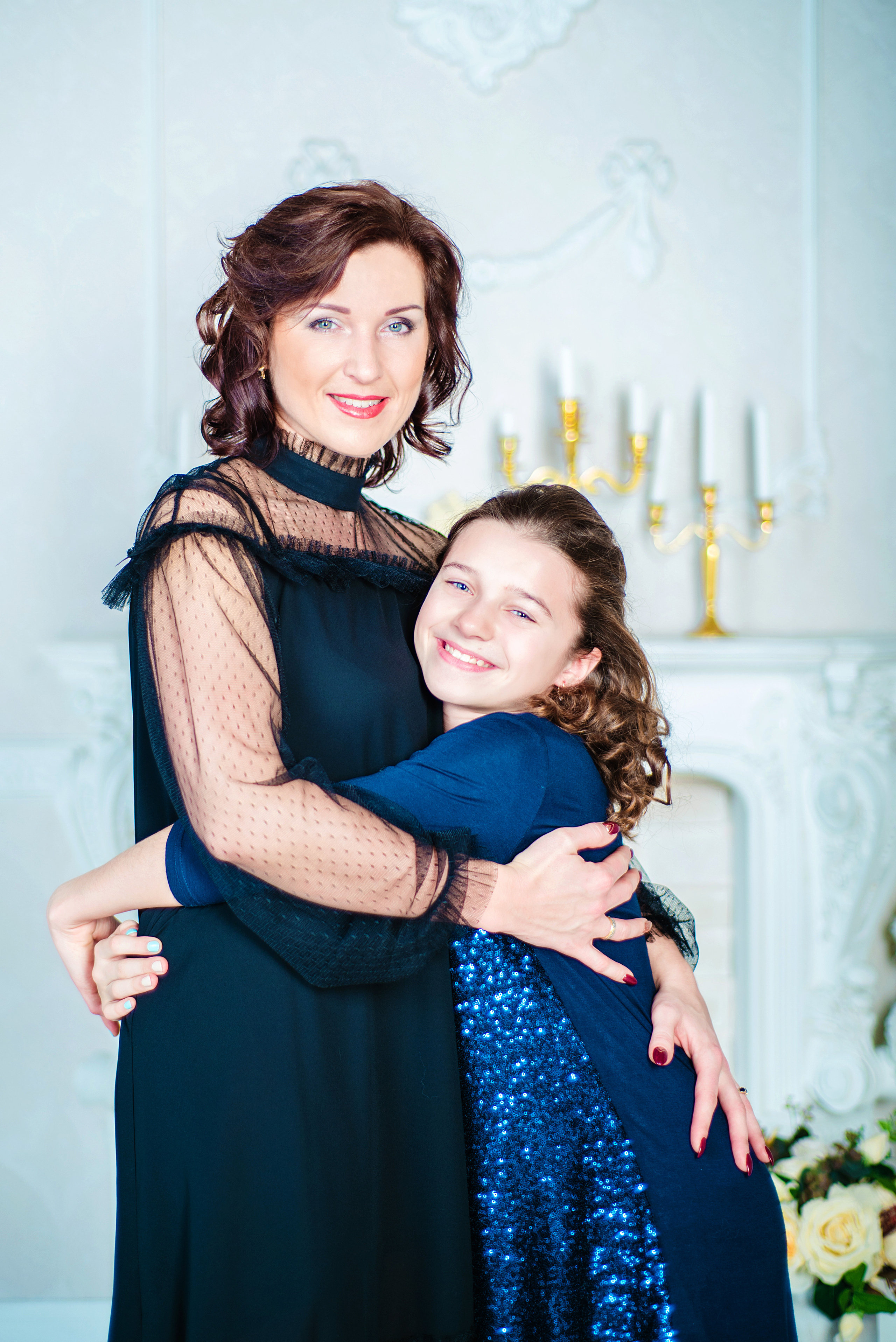 Студийная фотосессия для мамы с дочкой. Ваш фотограф в Москве