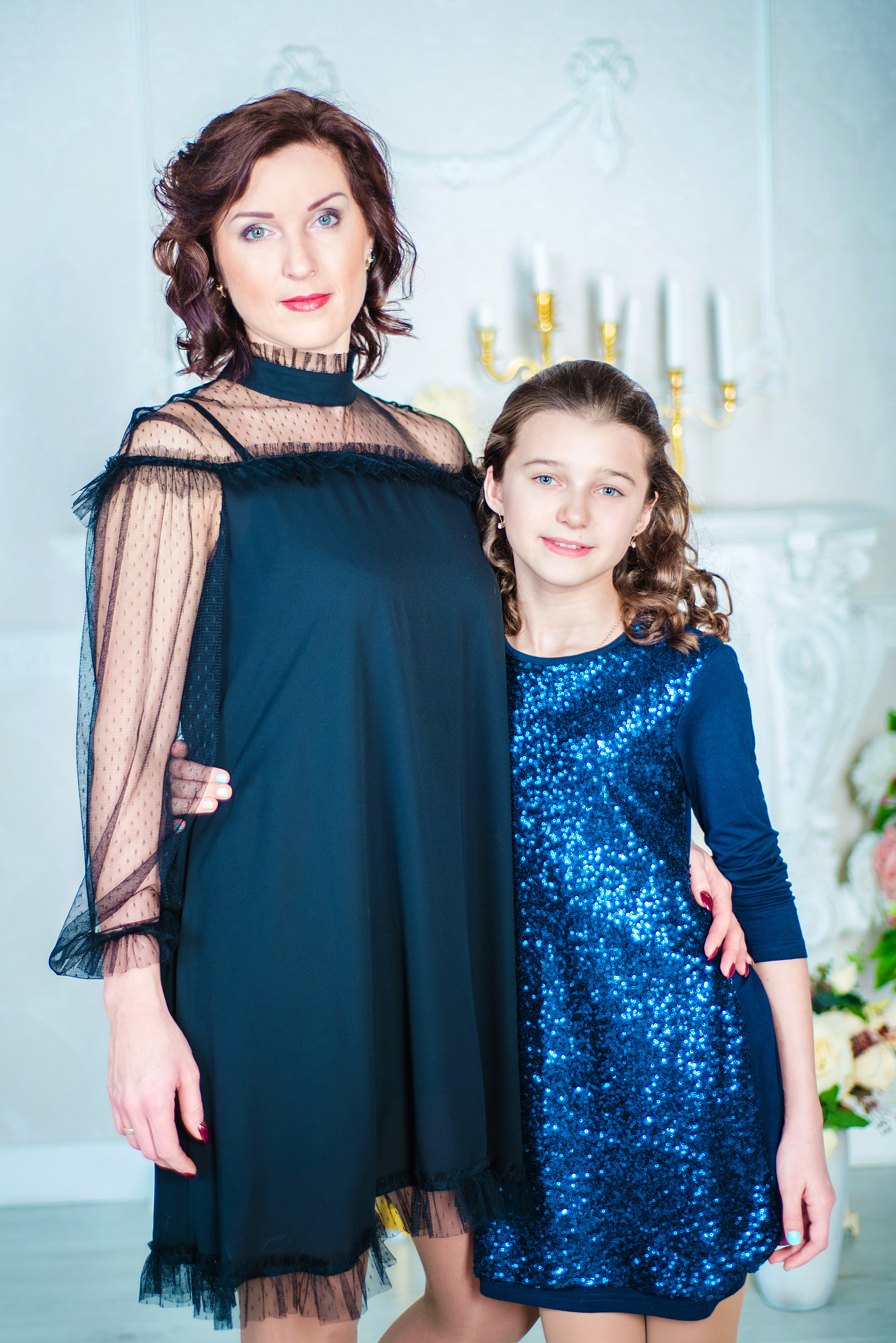 Студийная фотосессия для мамы с дочкой. Ваш фотограф в Москве