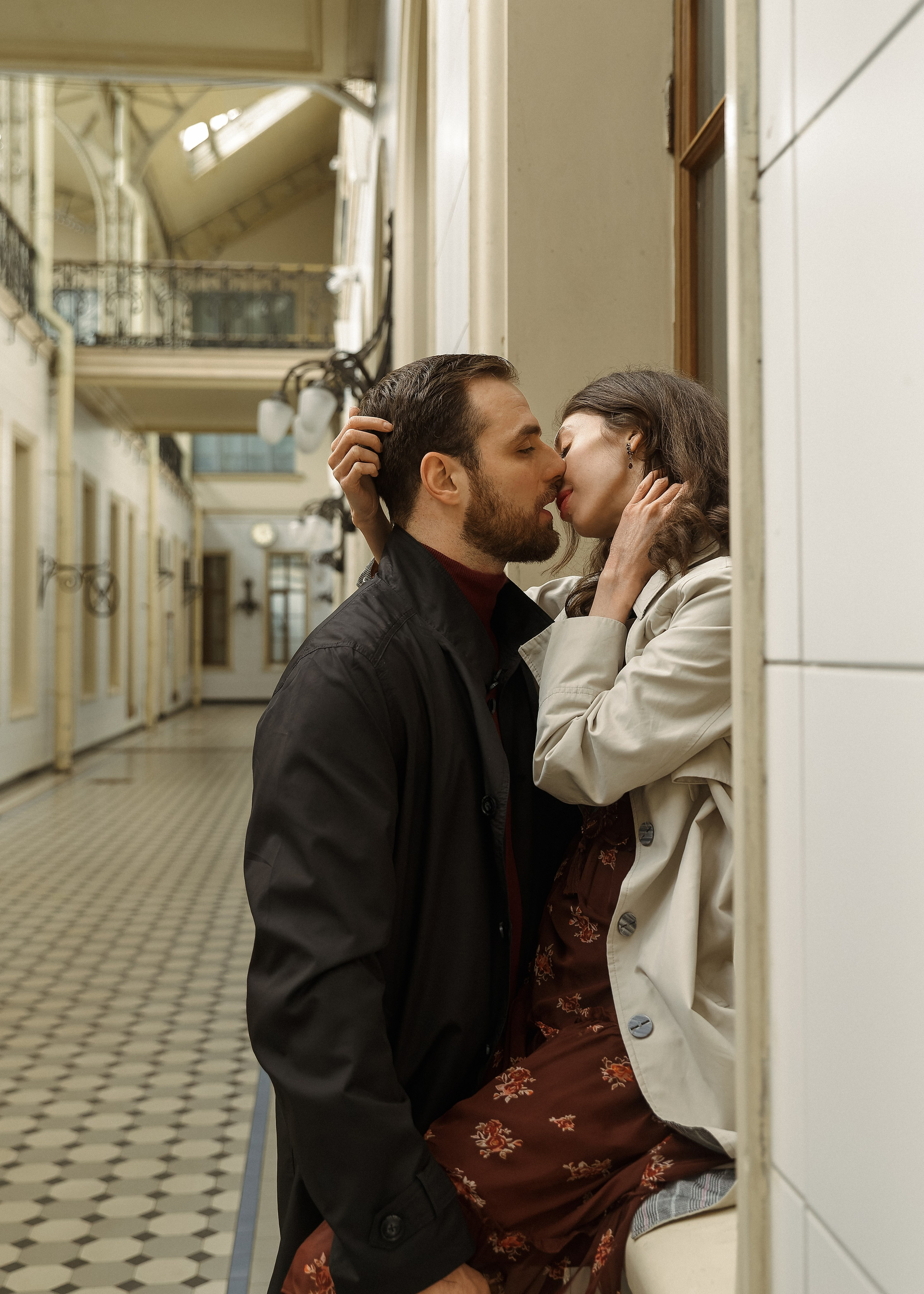 Лиза и Михаил — лав стори на Витебском вокзале. Свадебный и портретный фотограф в Санкт-Петербурге Анна Демьянова