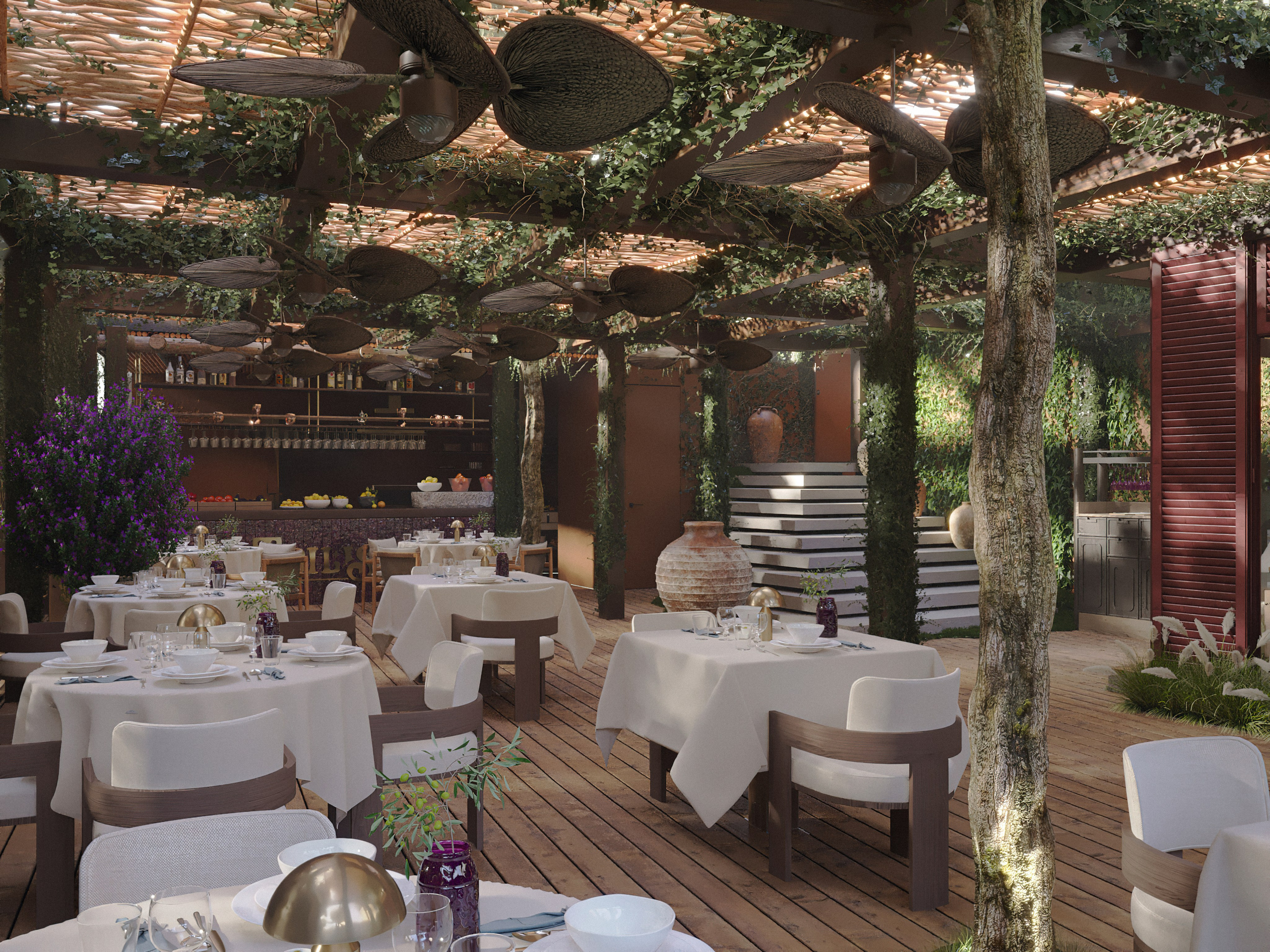 Ресторан Tbilisi. Юлия Григорьева — 3D визуализатор