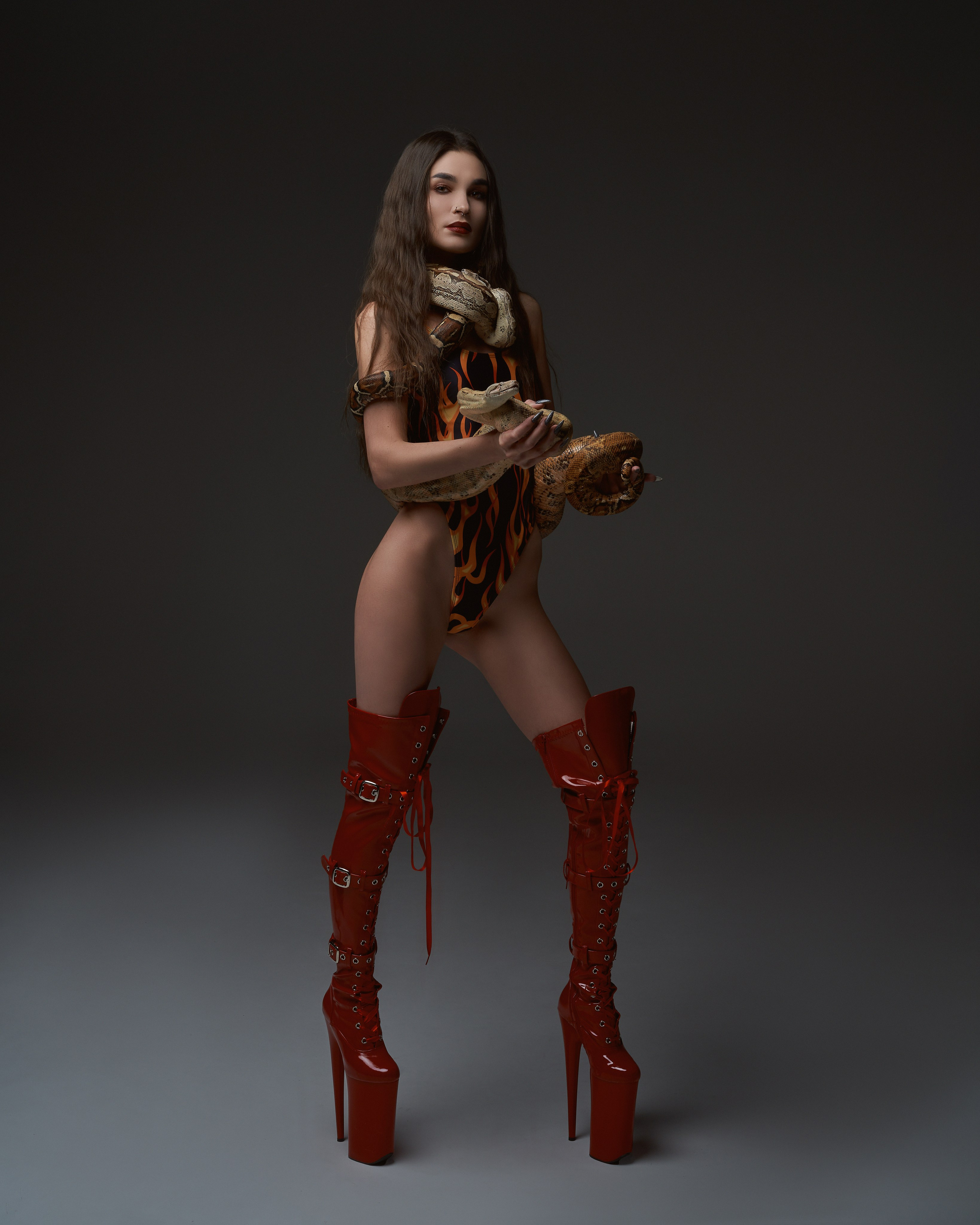 Съёмка со змеями